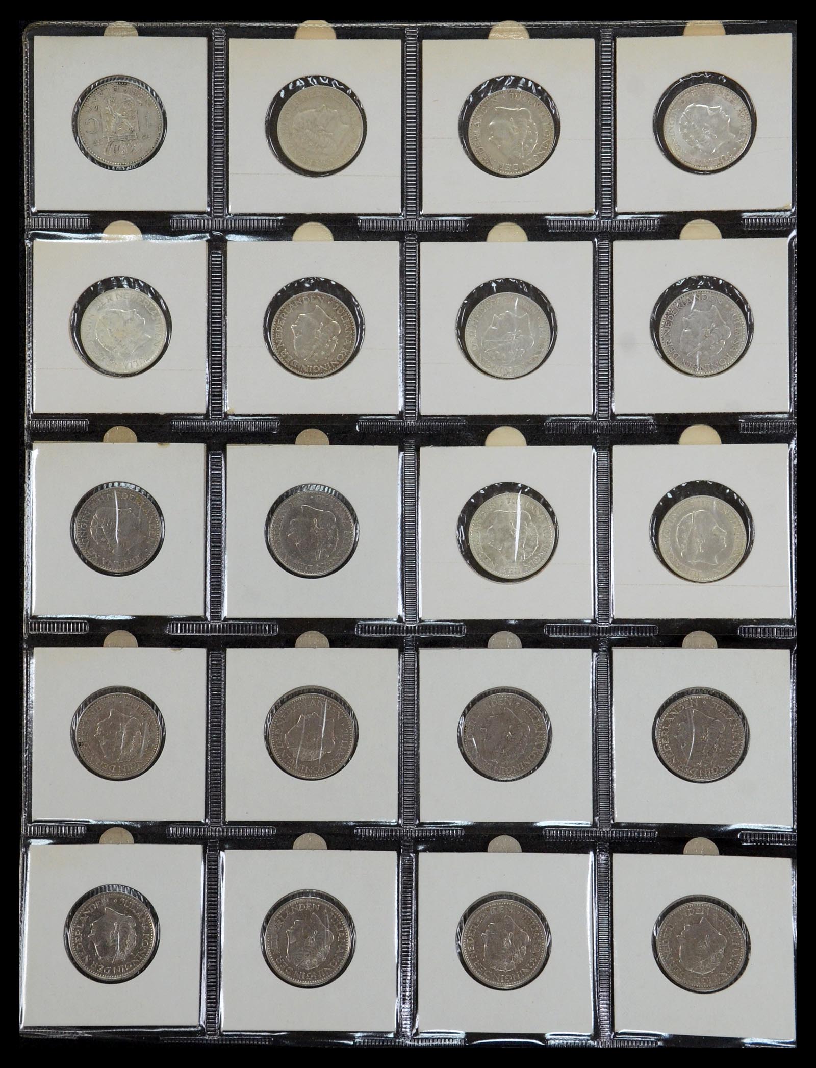 35381 024 - Postzegelverzameling 35381 Nederland munten 1948-2001.