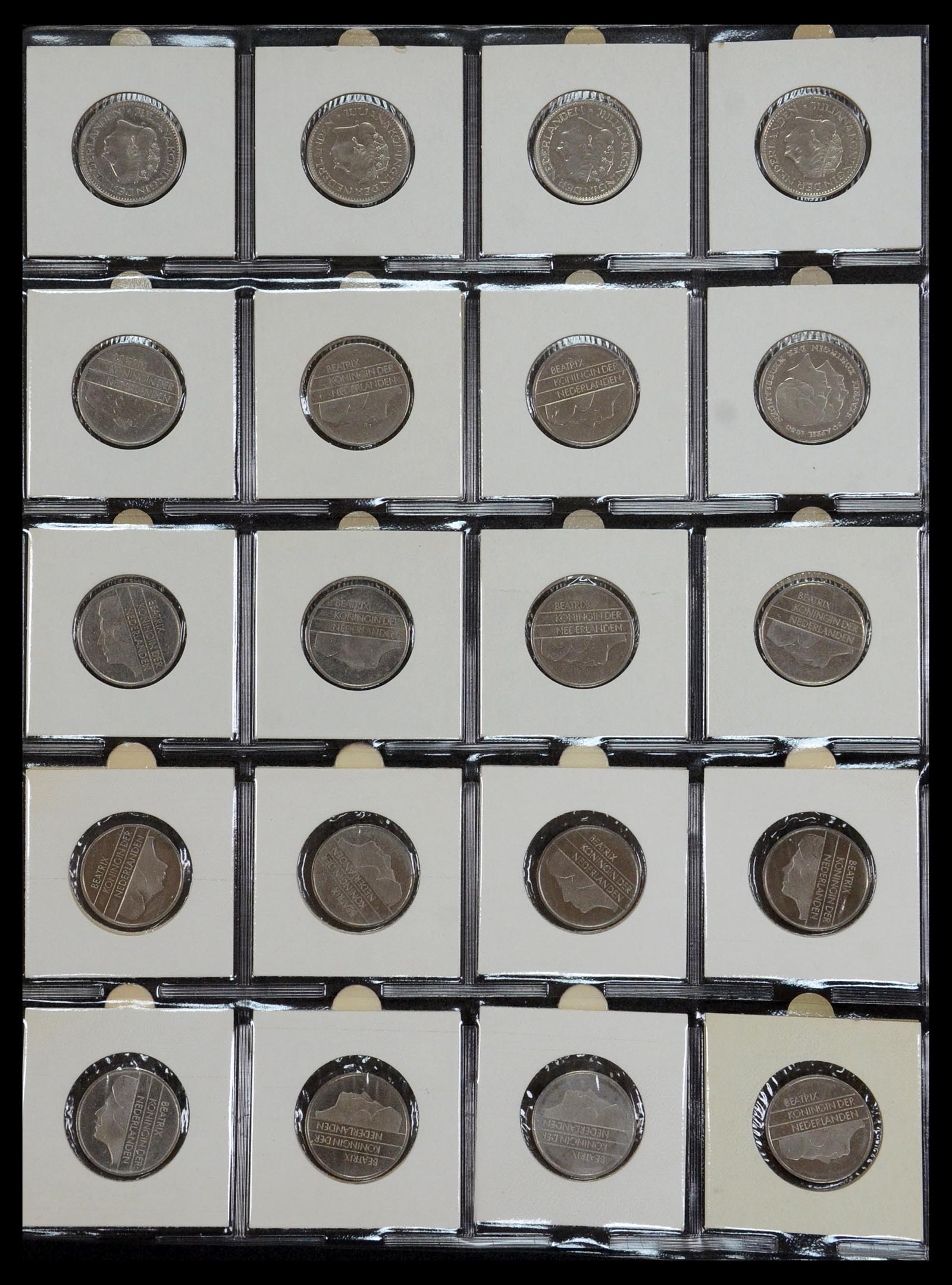 35381 026 - Postzegelverzameling 35381 Nederland munten 1948-2001.