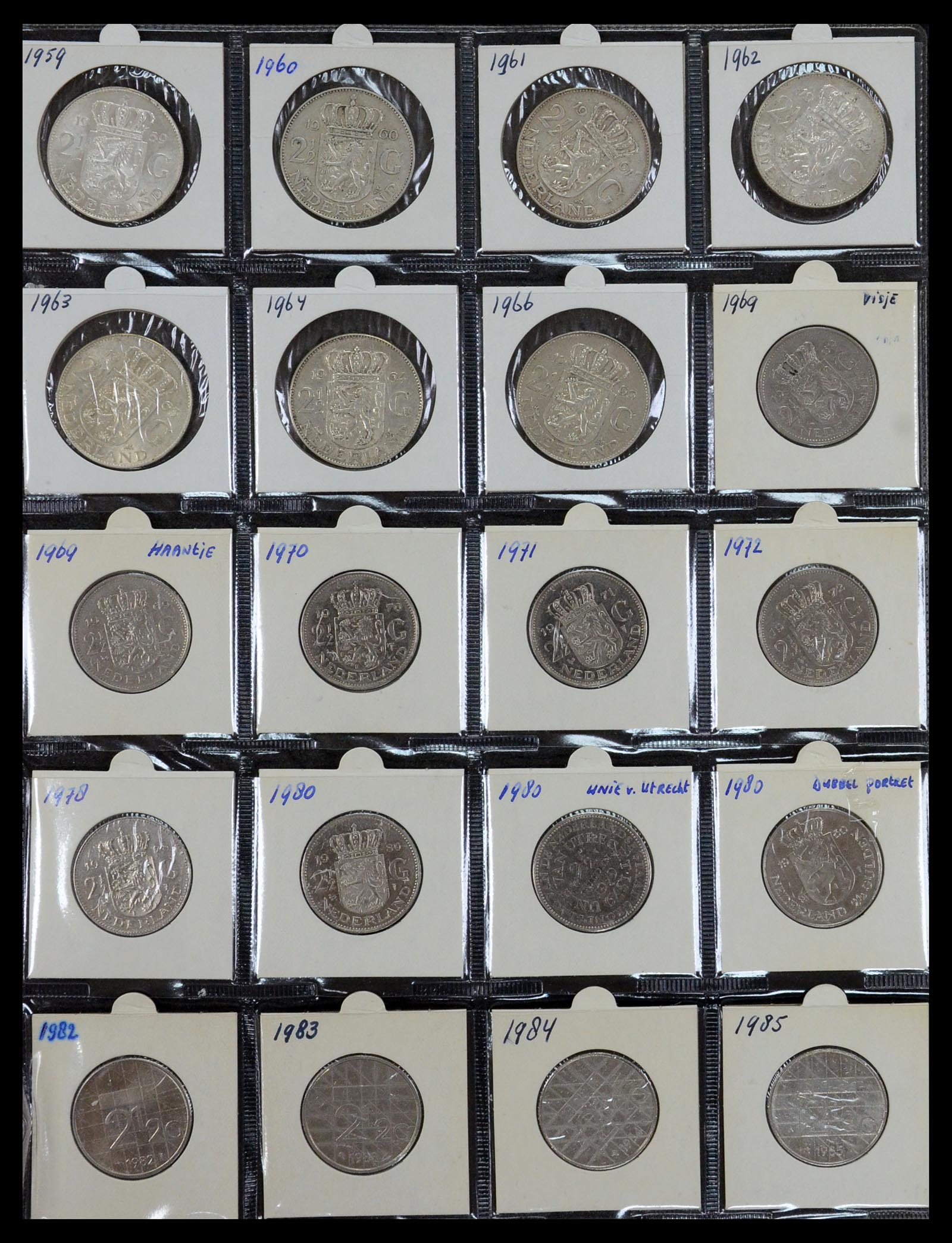35381 029 - Postzegelverzameling 35381 Nederland munten 1948-2001.