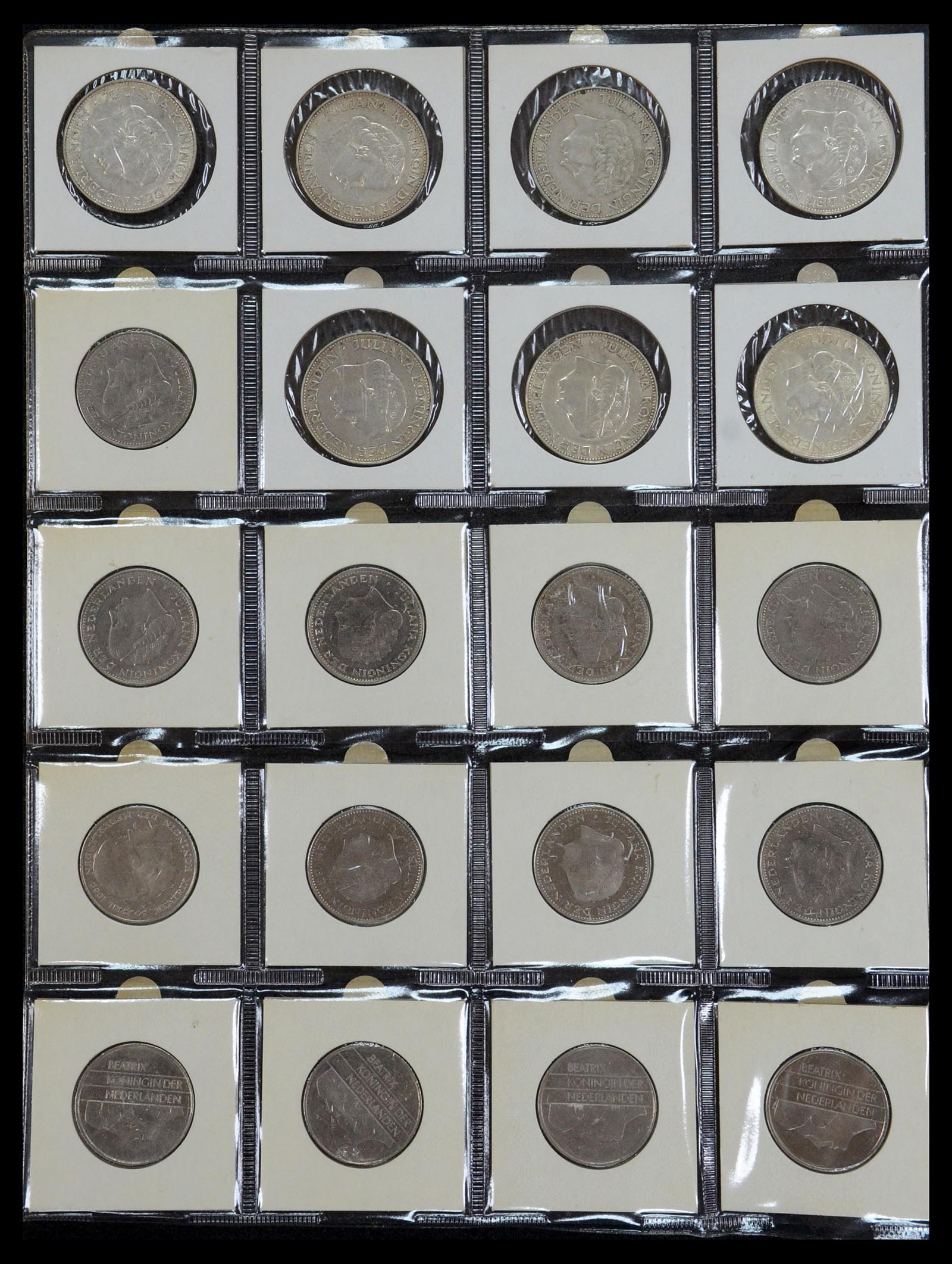 35381 030 - Postzegelverzameling 35381 Nederland munten 1948-2001.