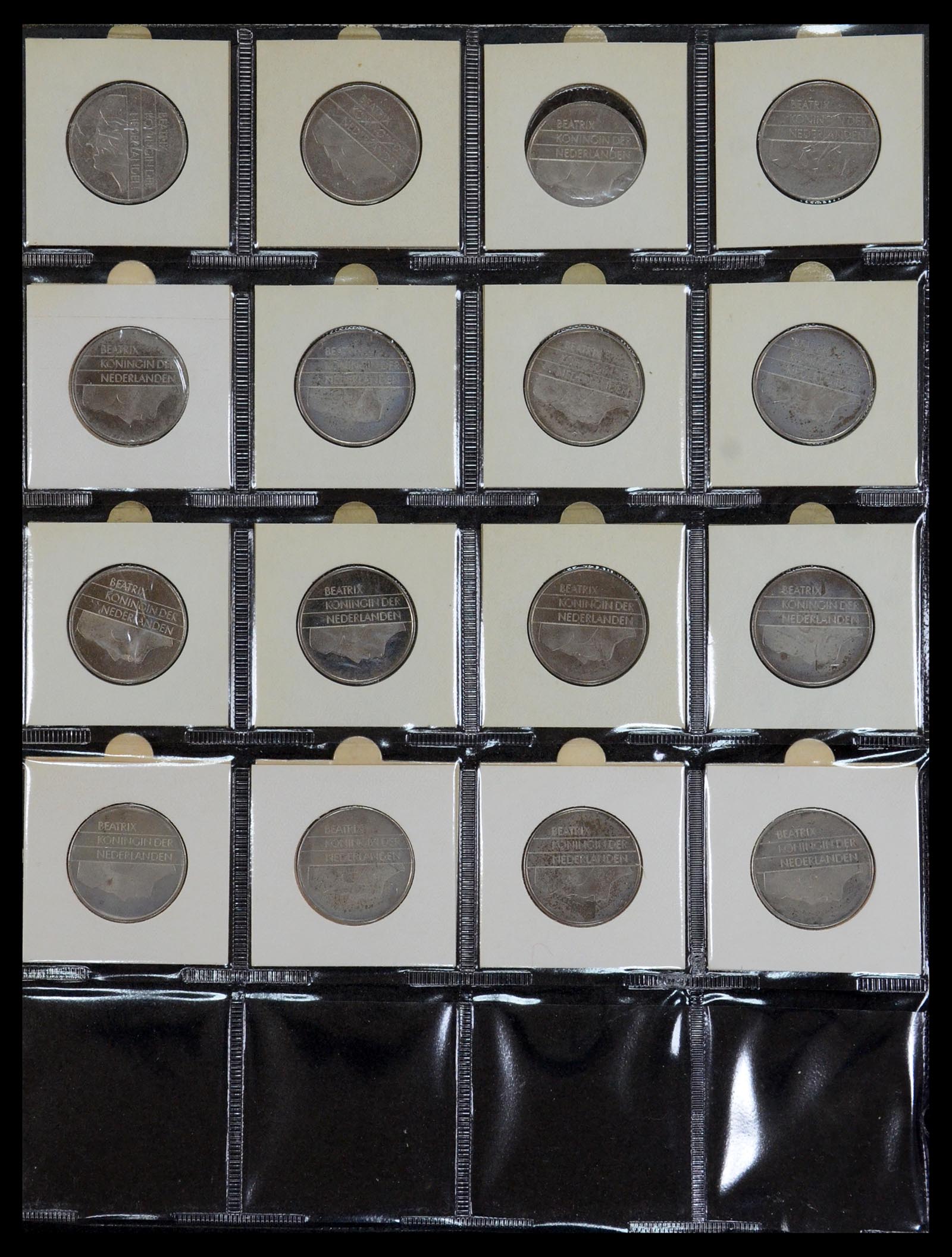 35381 032 - Postzegelverzameling 35381 Nederland munten 1948-2001.