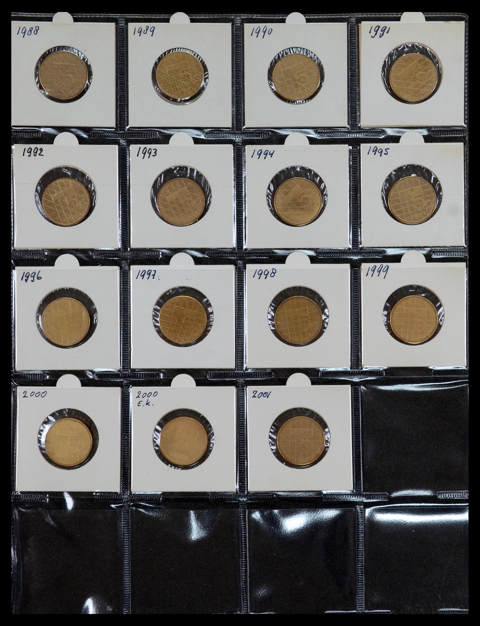 35381 033 - Postzegelverzameling 35381 Nederland munten 1948-2001.