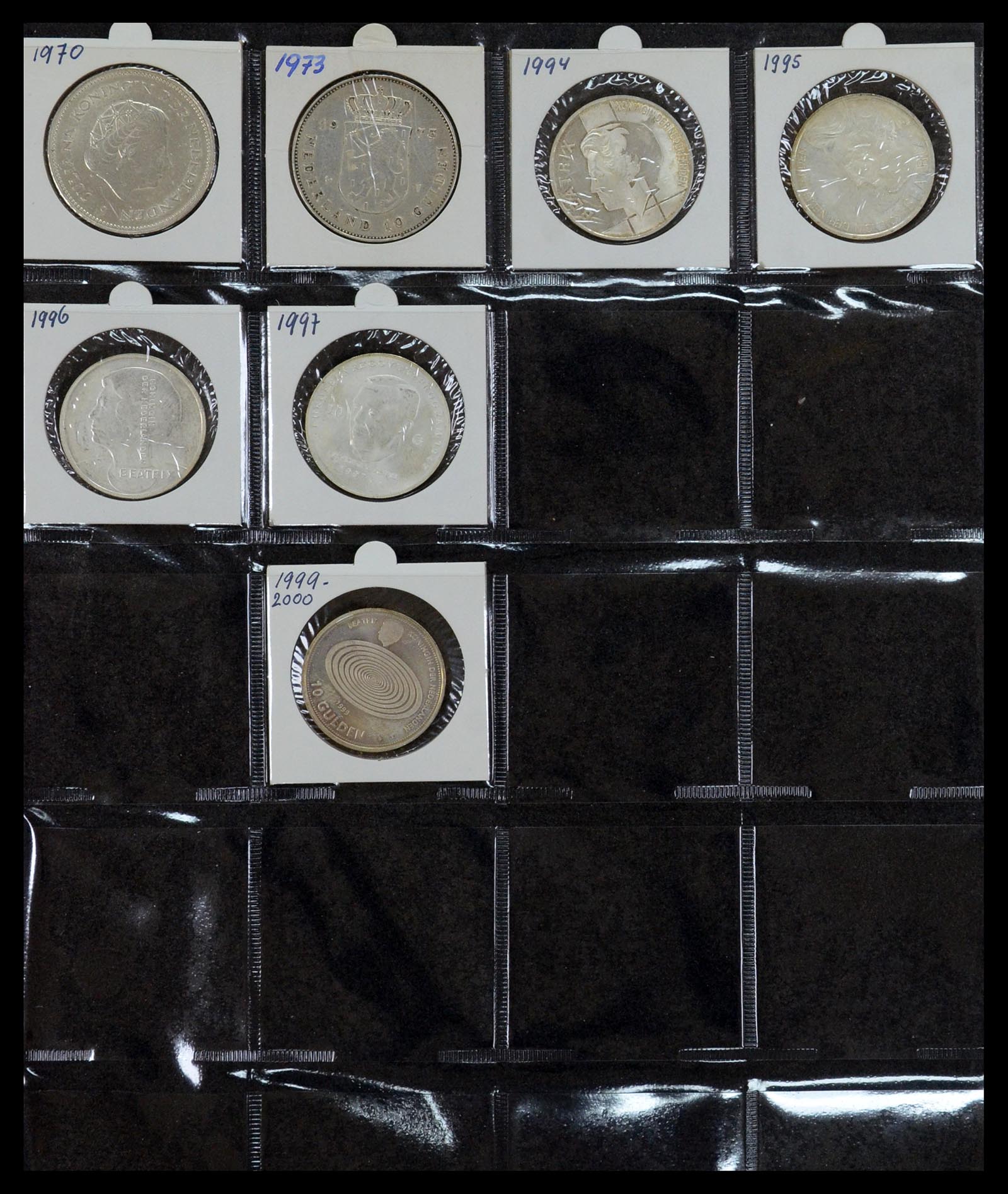 35381 035 - Postzegelverzameling 35381 Nederland munten 1948-2001.