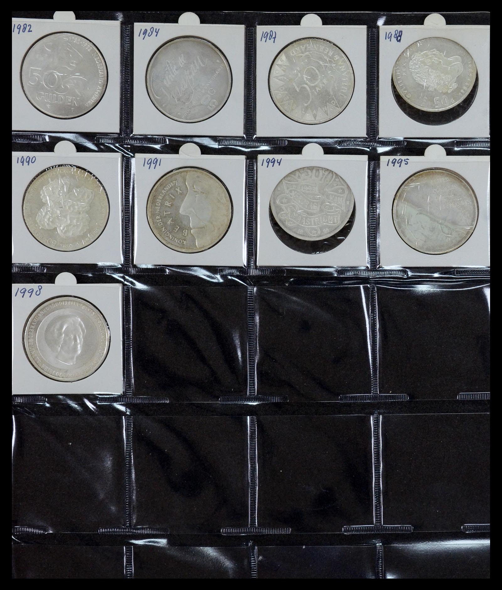 35381 037 - Postzegelverzameling 35381 Nederland munten 1948-2001.