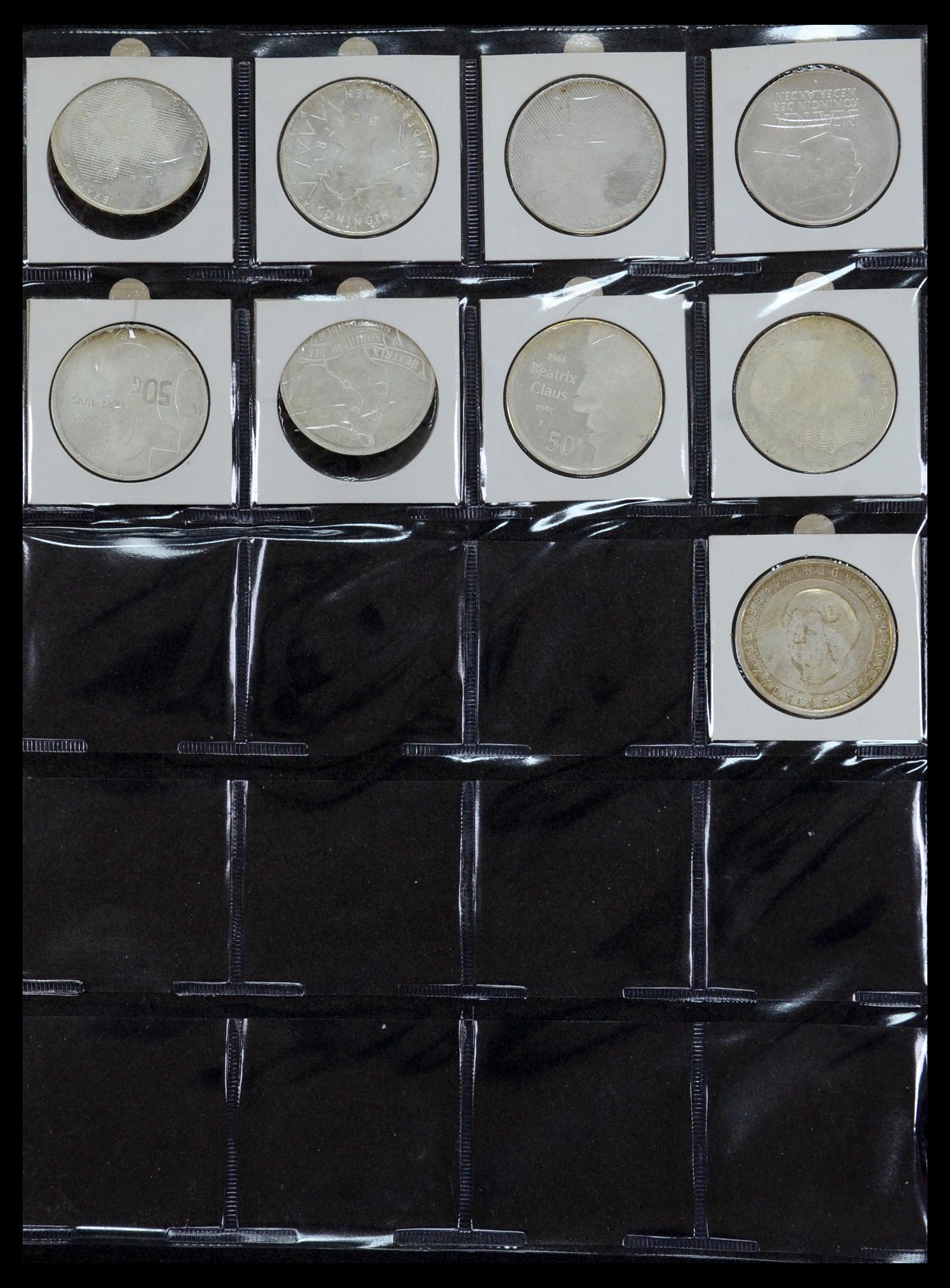 35381 038 - Postzegelverzameling 35381 Nederland munten 1948-2001.