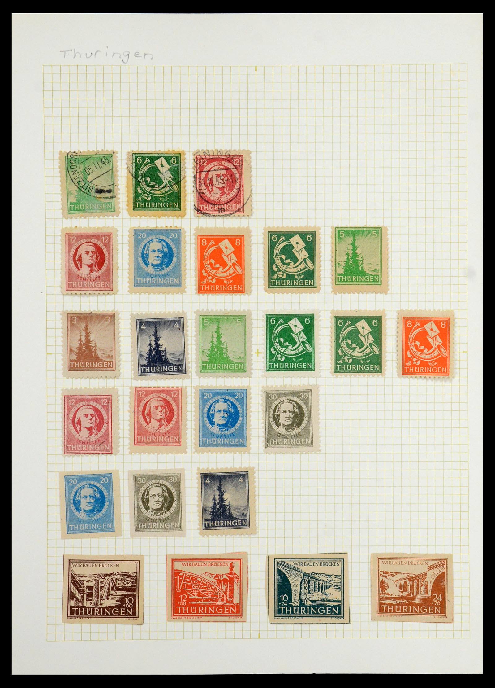 35387 018 - Postzegelverzameling 35387 Sovjet Zone en DDR 1945-1980.