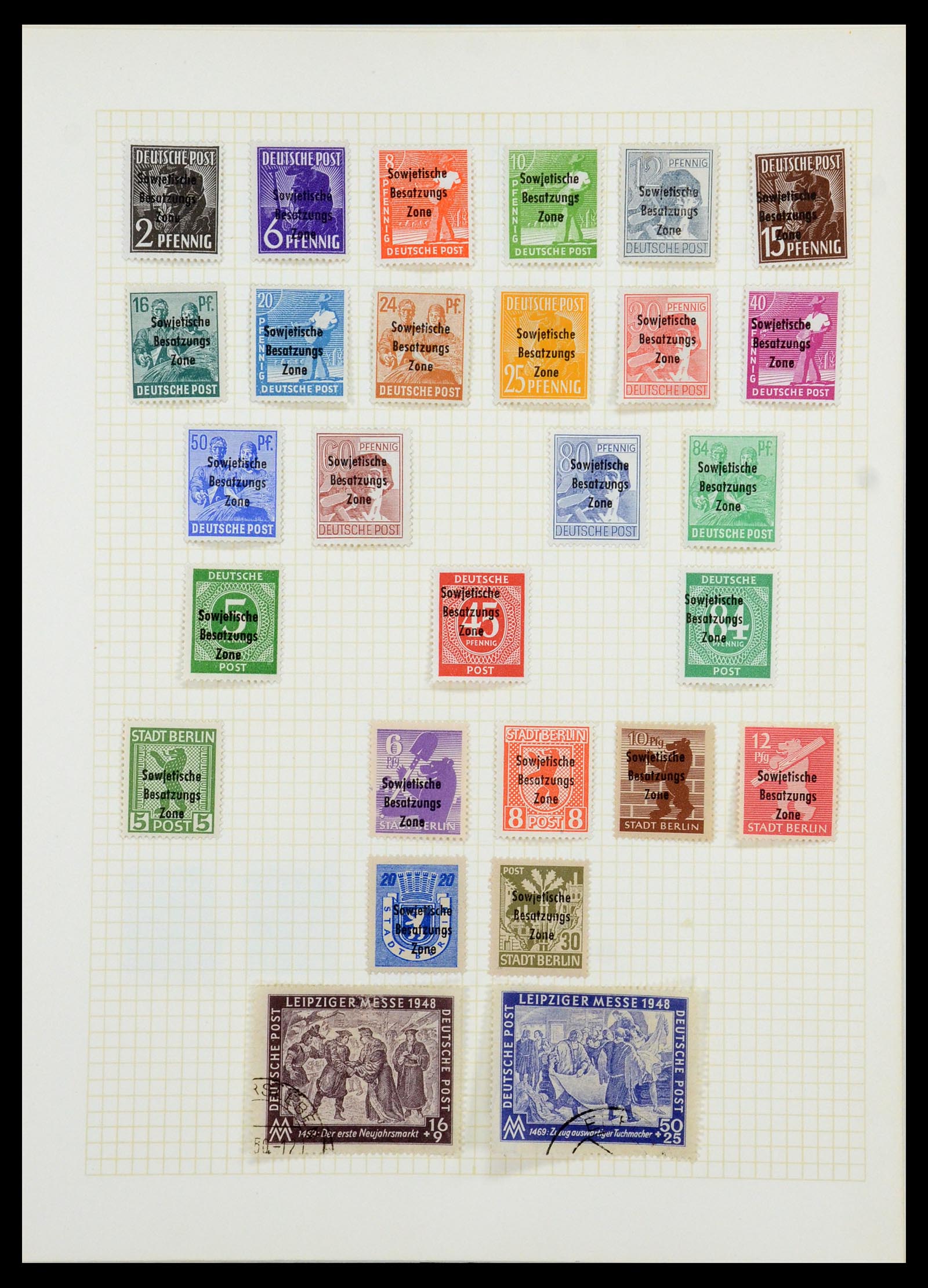 35387 019 - Postzegelverzameling 35387 Sovjet Zone en DDR 1945-1980.