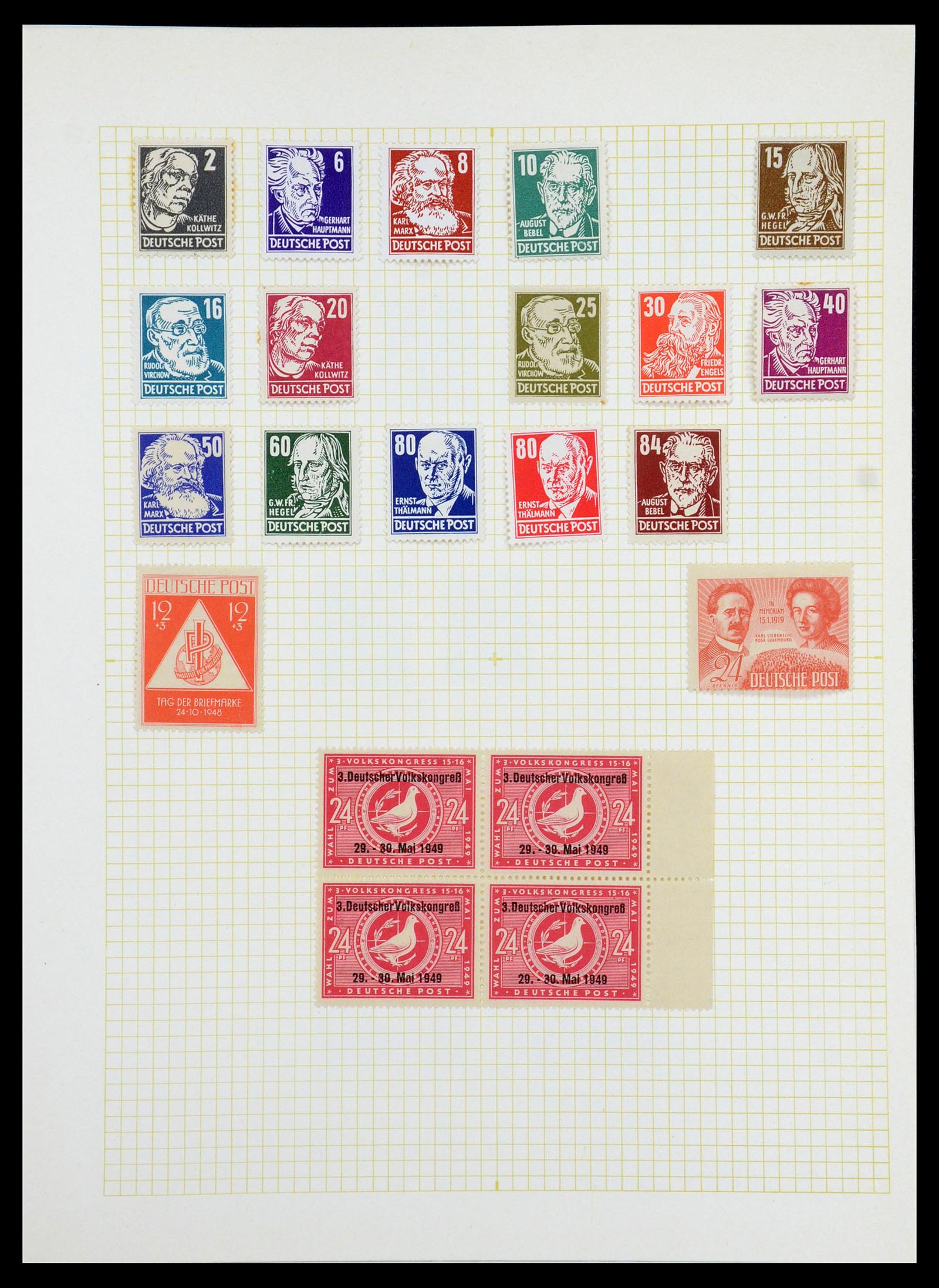 35387 021 - Postzegelverzameling 35387 Sovjet Zone en DDR 1945-1980.