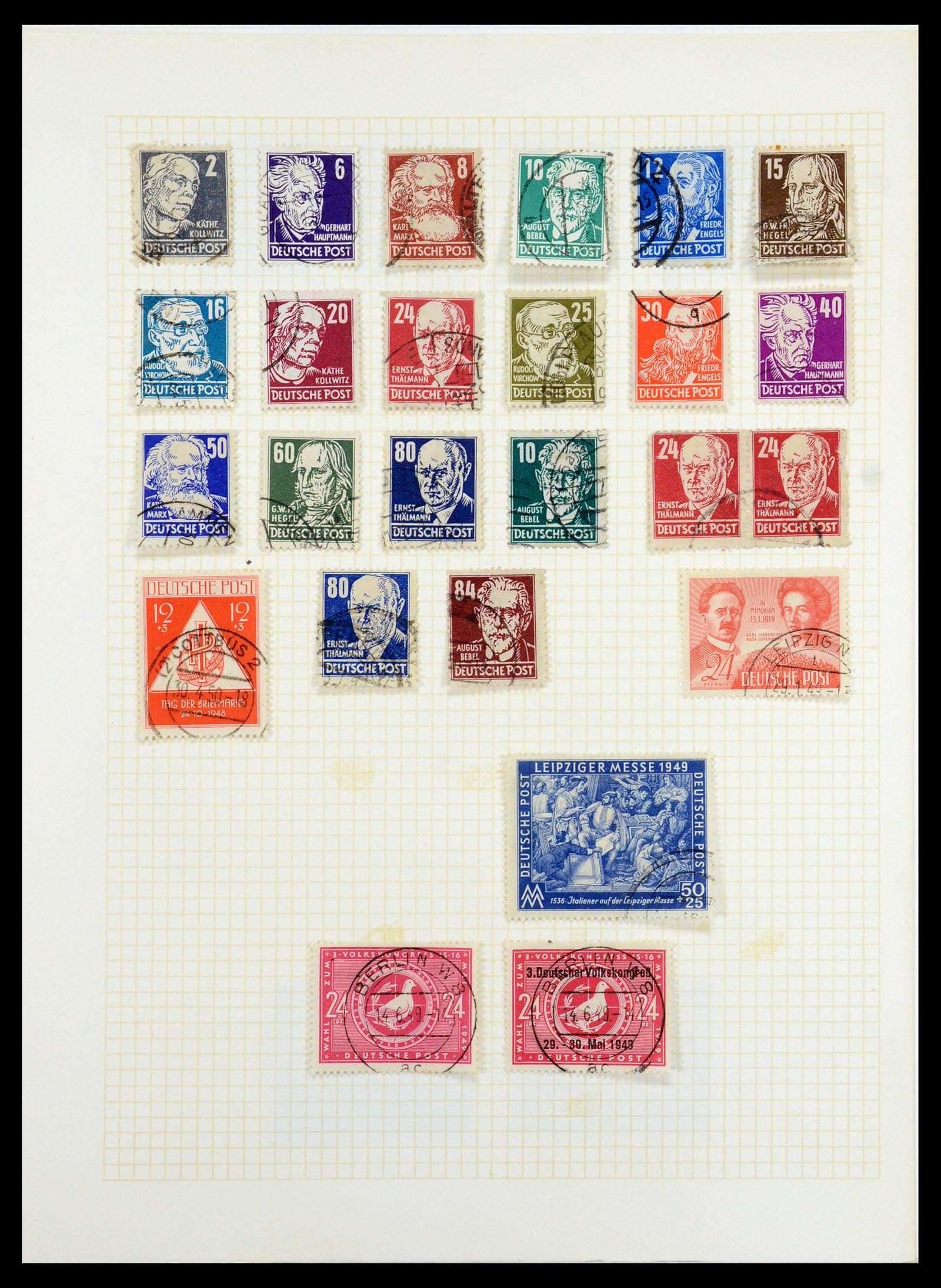 35387 022 - Postzegelverzameling 35387 Sovjet Zone en DDR 1945-1980.
