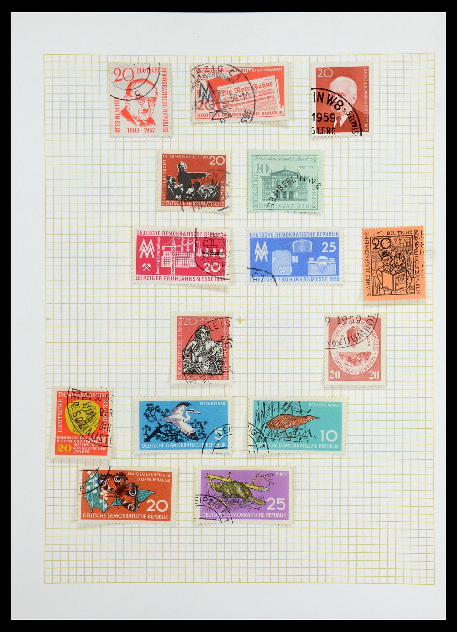 35387 043 - Postzegelverzameling 35387 Sovjet Zone en DDR 1945-1980.