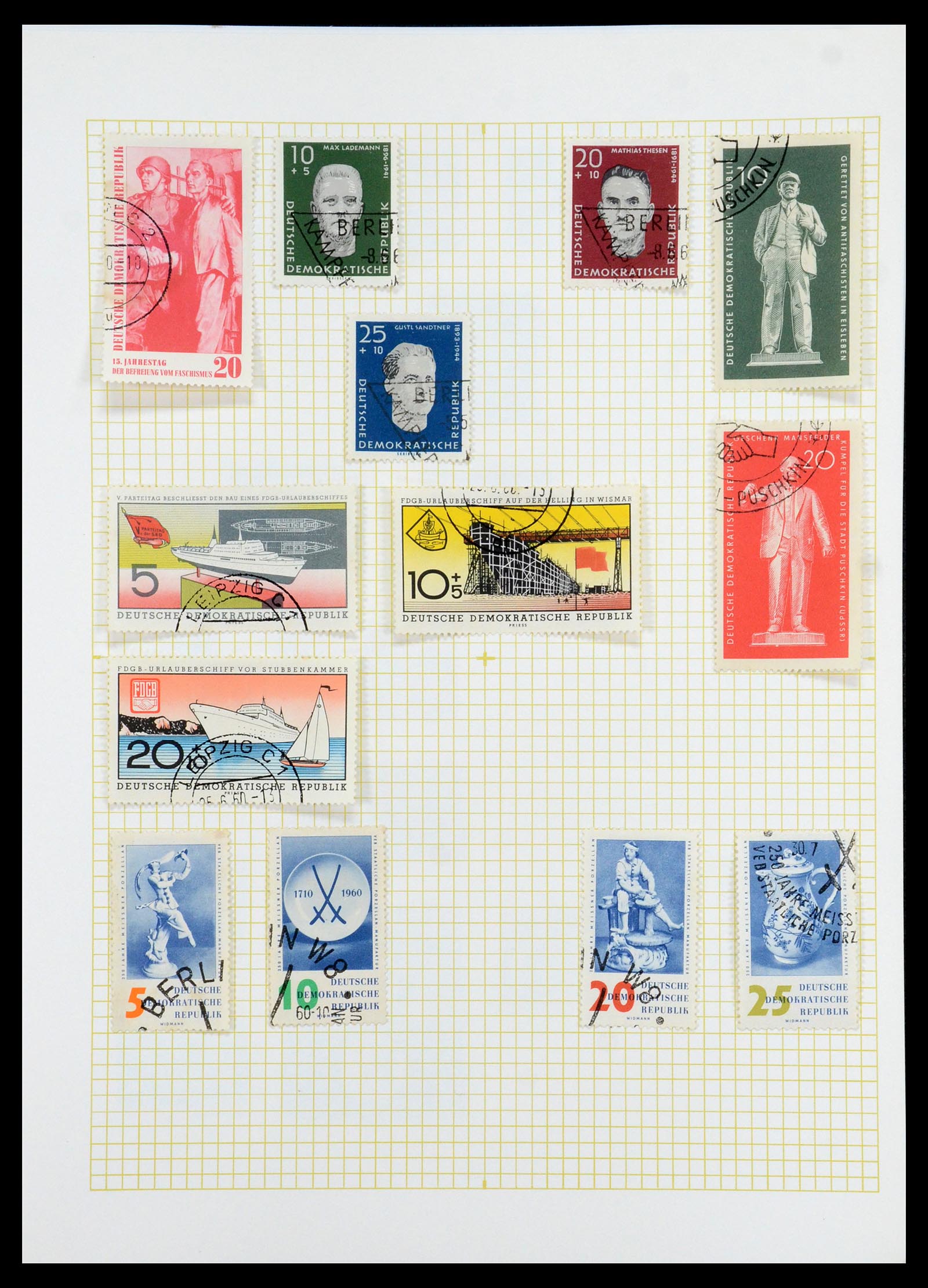 35387 047 - Postzegelverzameling 35387 Sovjet Zone en DDR 1945-1980.