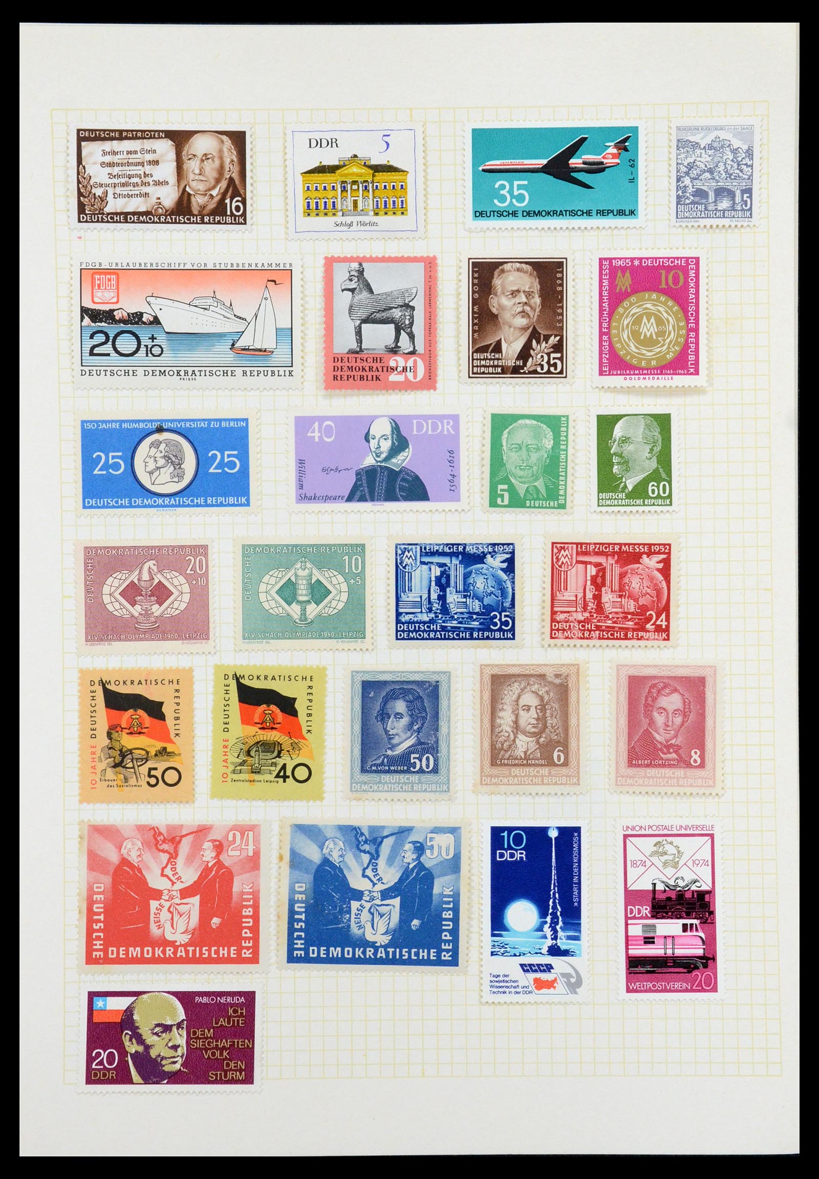 35387 080 - Postzegelverzameling 35387 Sovjet Zone en DDR 1945-1980.