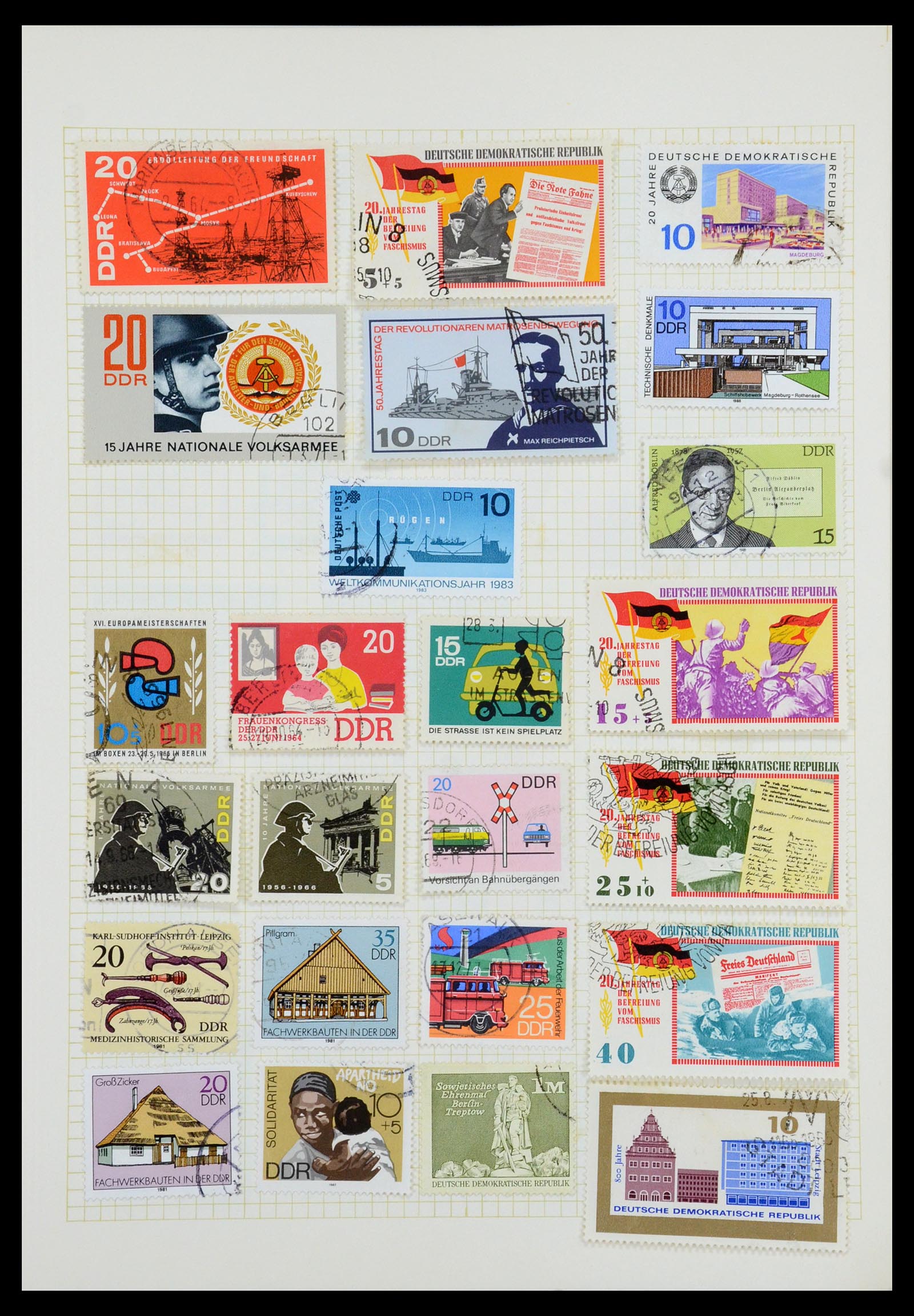 35387 082 - Postzegelverzameling 35387 Sovjet Zone en DDR 1945-1980.