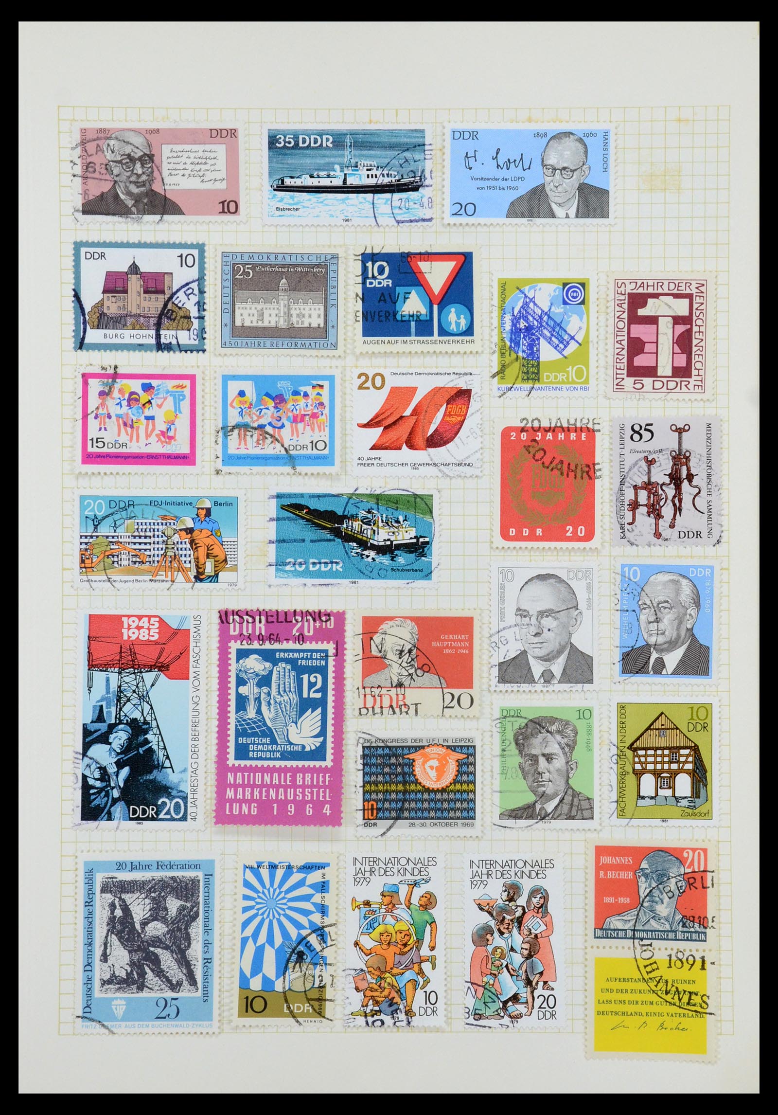 35387 083 - Postzegelverzameling 35387 Sovjet Zone en DDR 1945-1980.