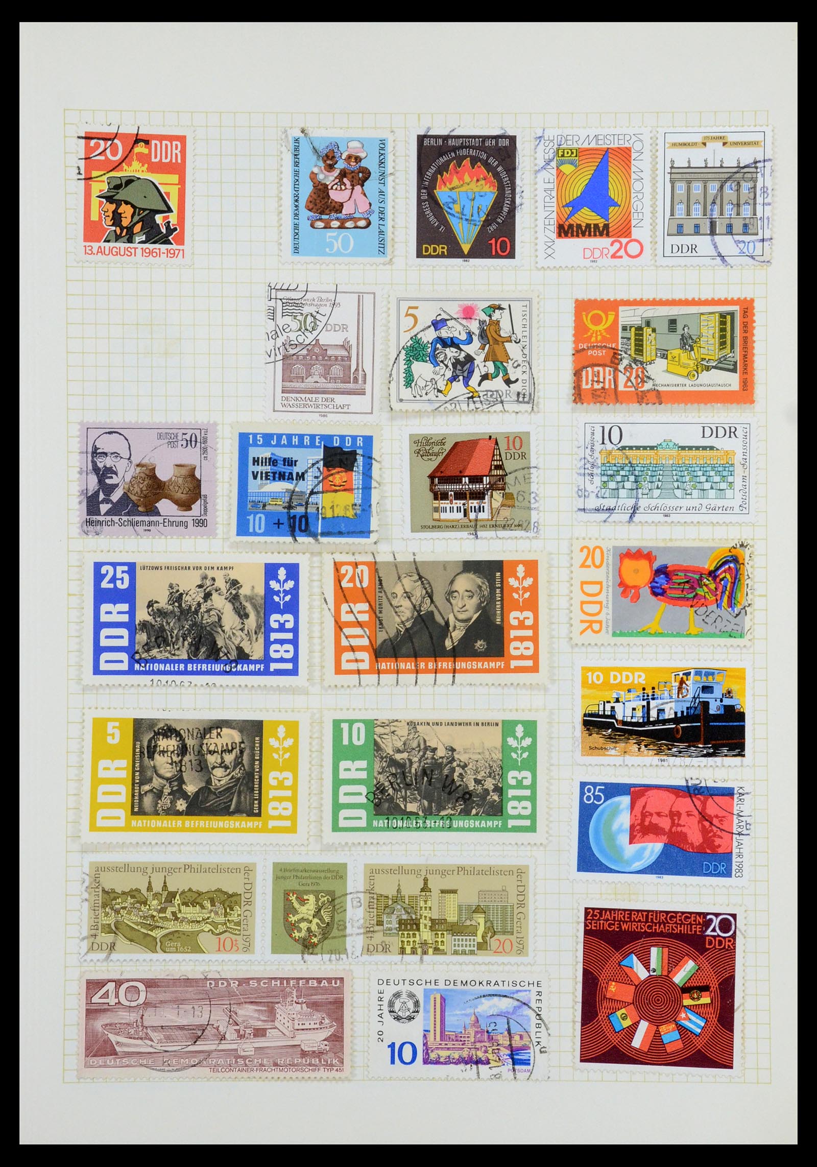 35387 084 - Postzegelverzameling 35387 Sovjet Zone en DDR 1945-1980.