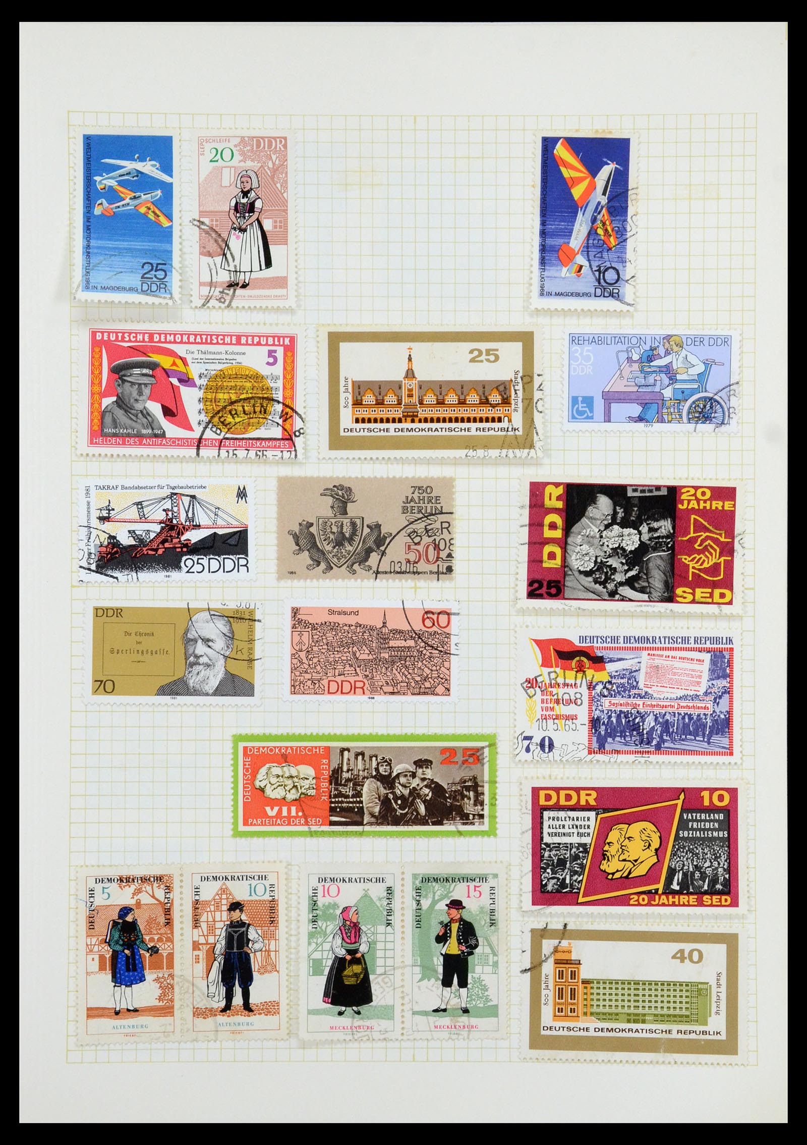 35387 088 - Postzegelverzameling 35387 Sovjet Zone en DDR 1945-1980.