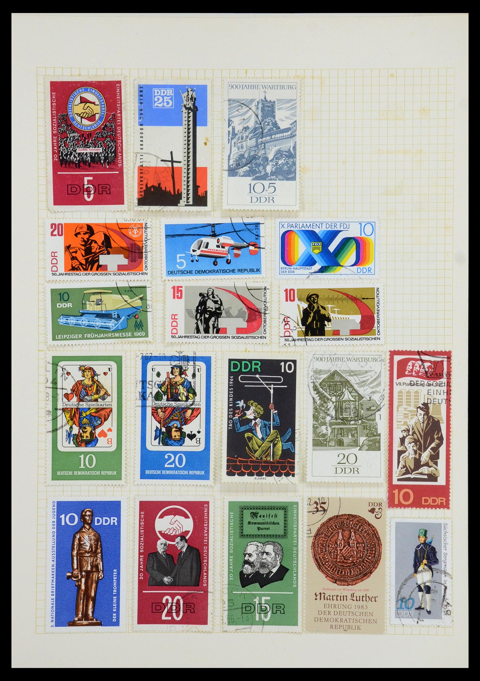 35387 089 - Postzegelverzameling 35387 Sovjet Zone en DDR 1945-1980.