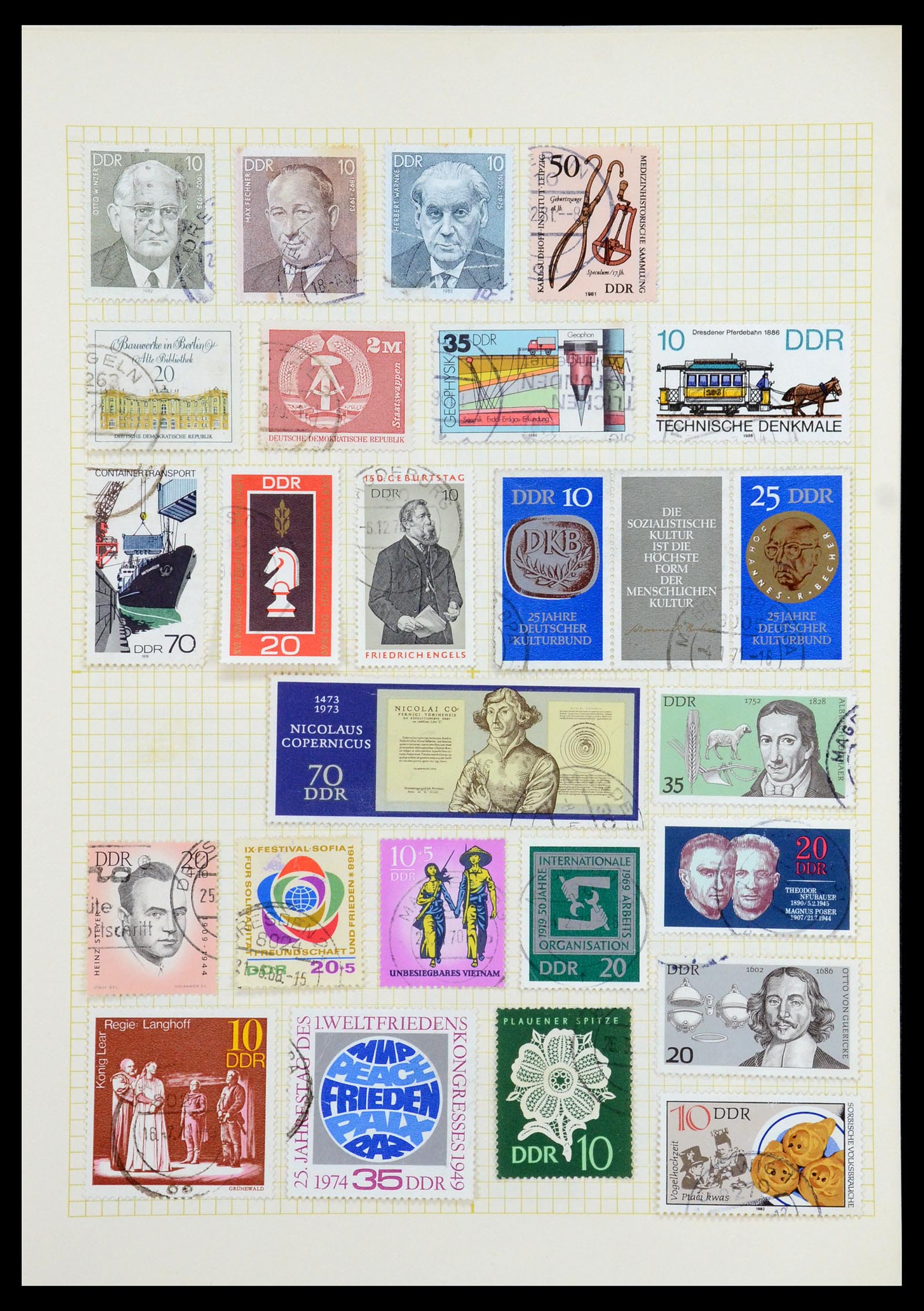 35387 090 - Postzegelverzameling 35387 Sovjet Zone en DDR 1945-1980.