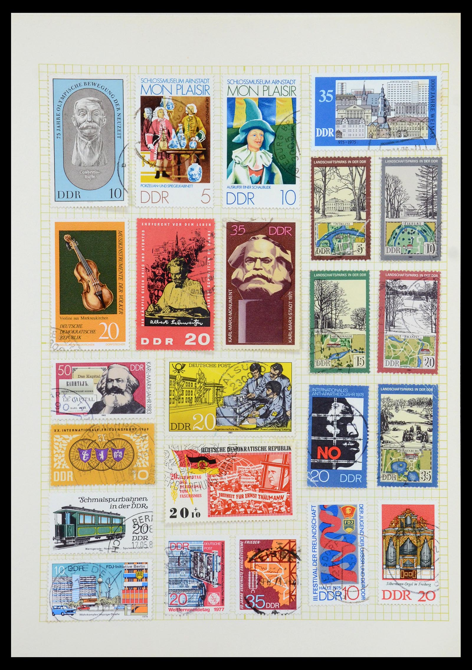 35387 091 - Postzegelverzameling 35387 Sovjet Zone en DDR 1945-1980.