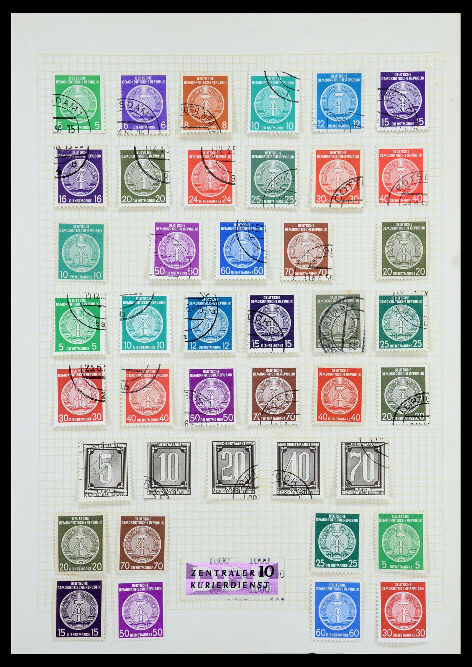 35387 097 - Postzegelverzameling 35387 Sovjet Zone en DDR 1945-1980.