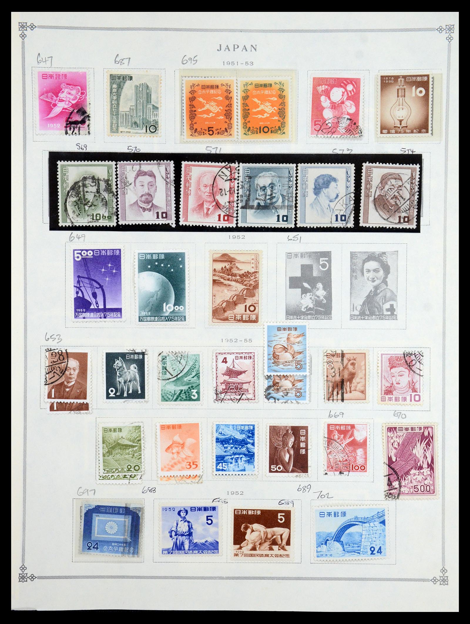 35393 019 - Postzegelverzameling 35393 Japan 1872-1990.