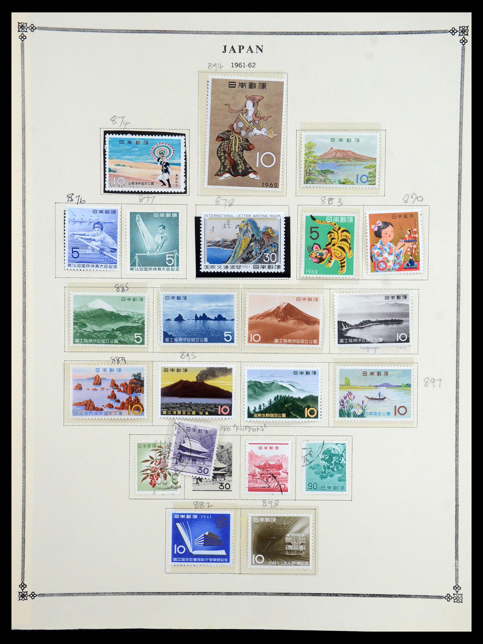 35393 030 - Postzegelverzameling 35393 Japan 1872-1990.
