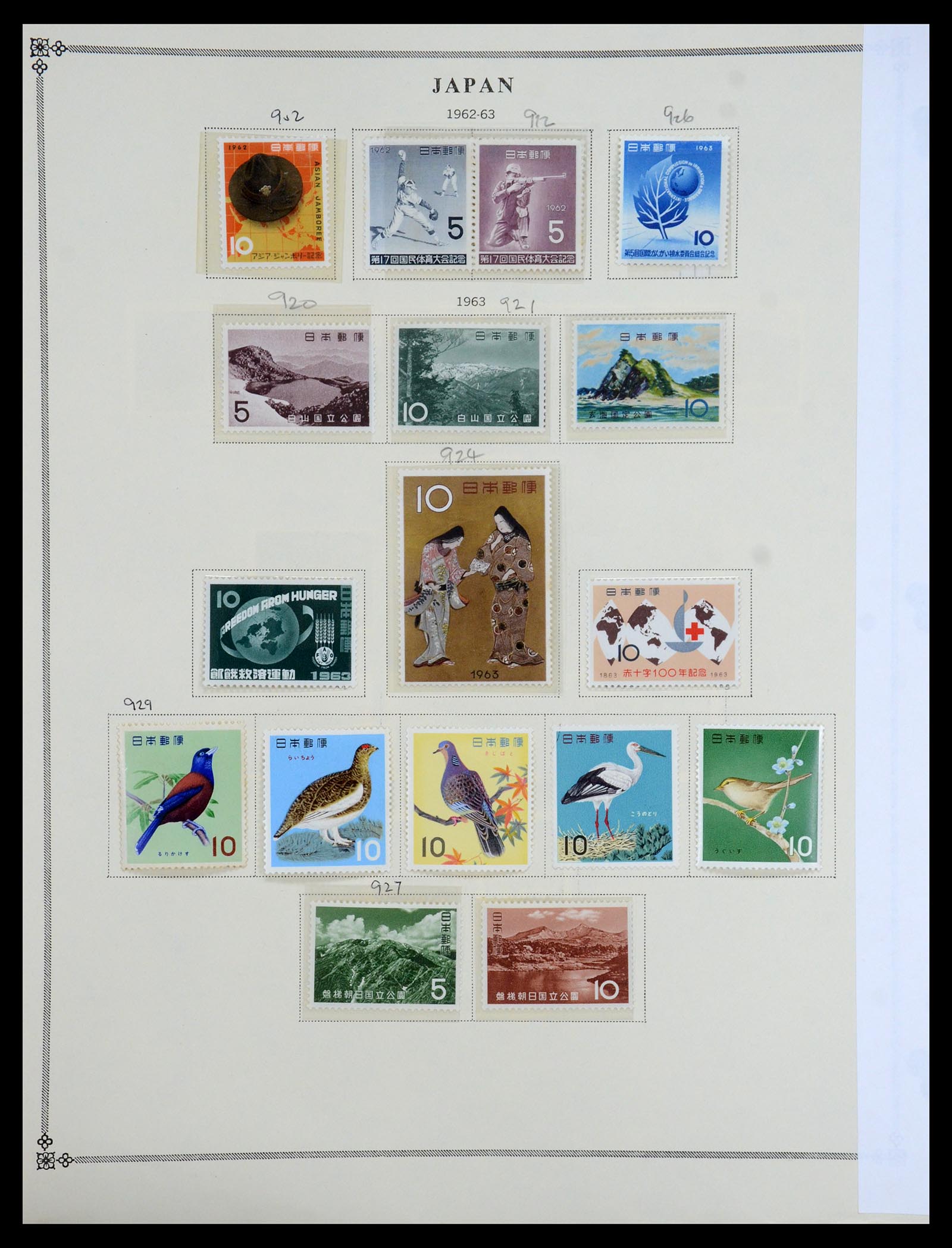 35393 033 - Postzegelverzameling 35393 Japan 1872-1990.