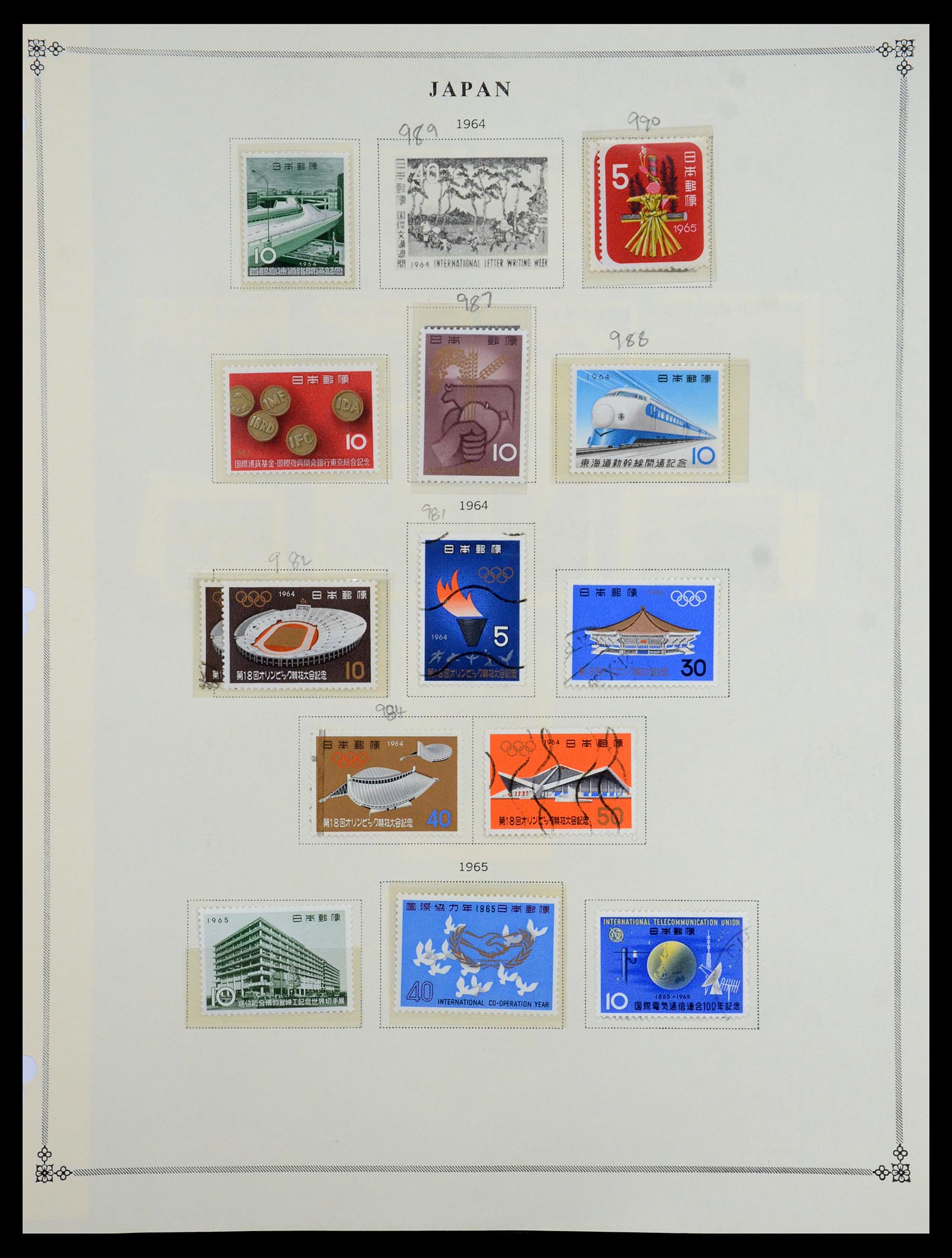 35393 036 - Postzegelverzameling 35393 Japan 1872-1990.