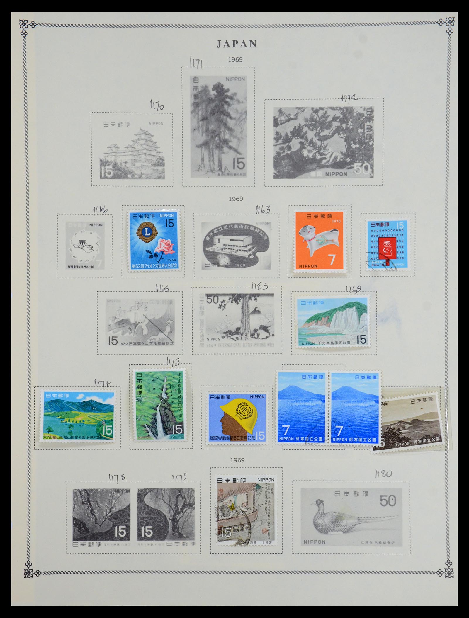 35393 046 - Postzegelverzameling 35393 Japan 1872-1990.