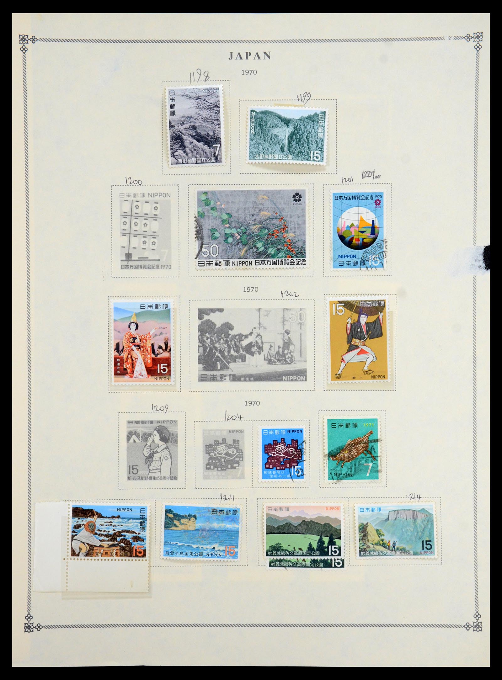 35393 050 - Postzegelverzameling 35393 Japan 1872-1990.
