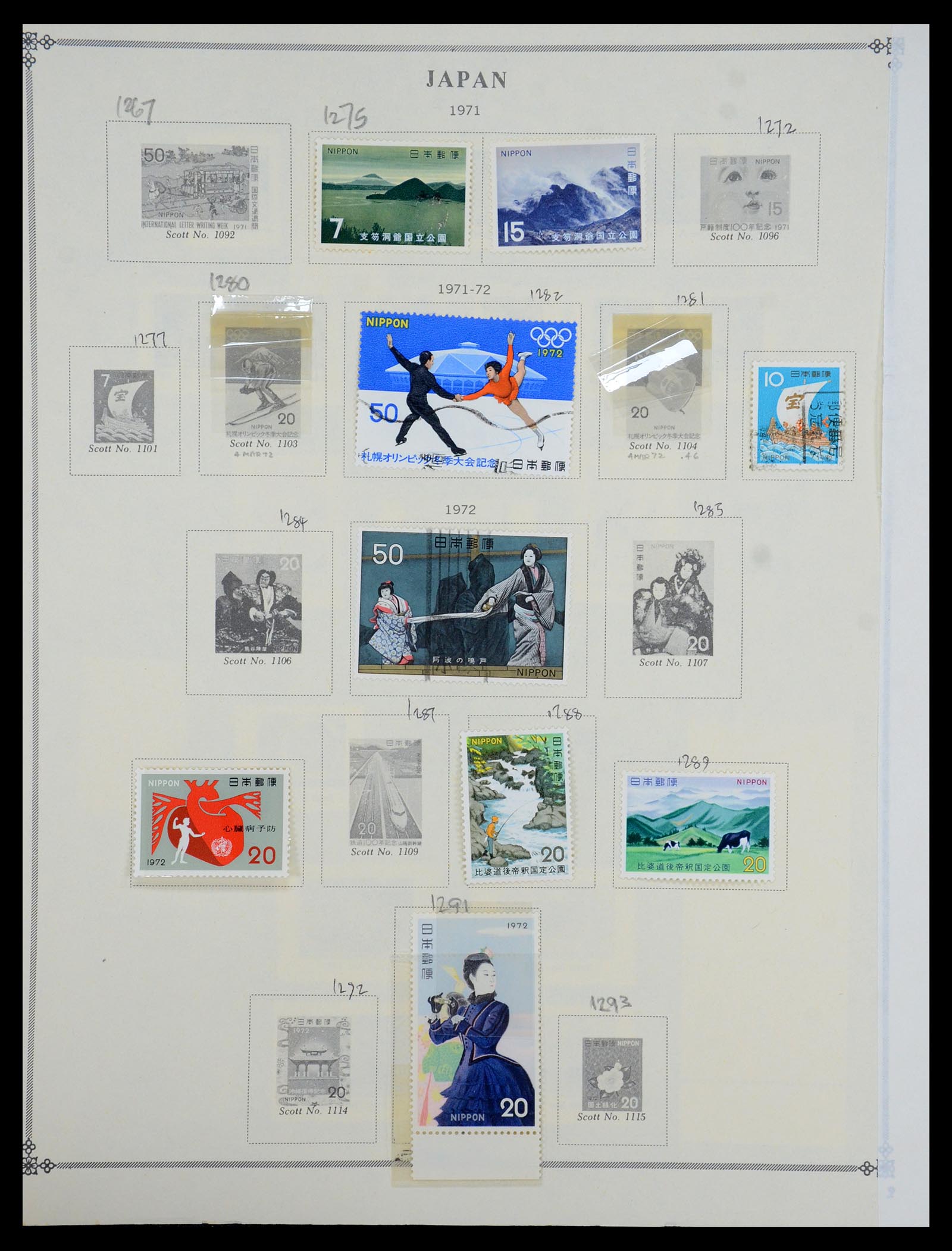 35393 054 - Postzegelverzameling 35393 Japan 1872-1990.
