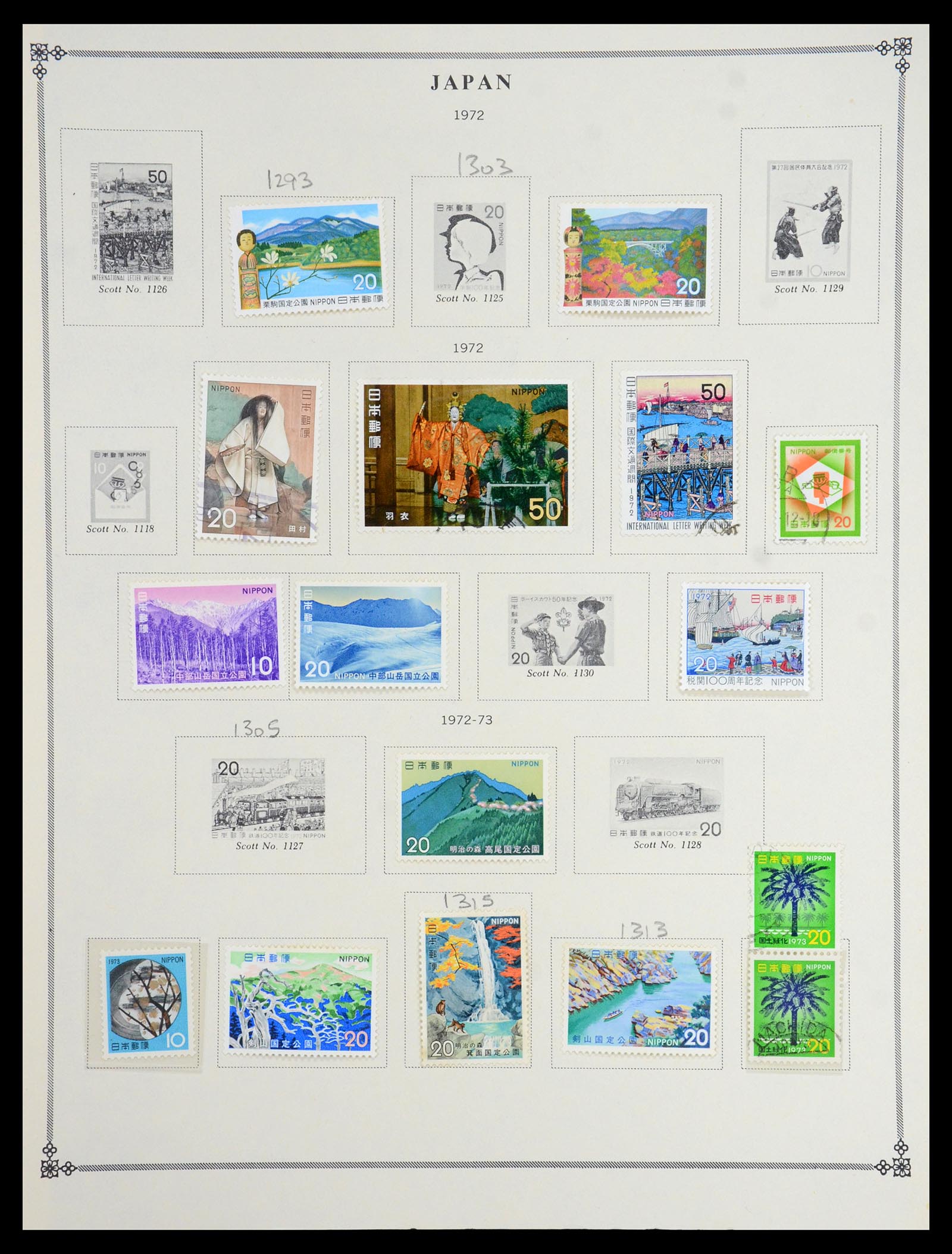 35393 056 - Postzegelverzameling 35393 Japan 1872-1990.
