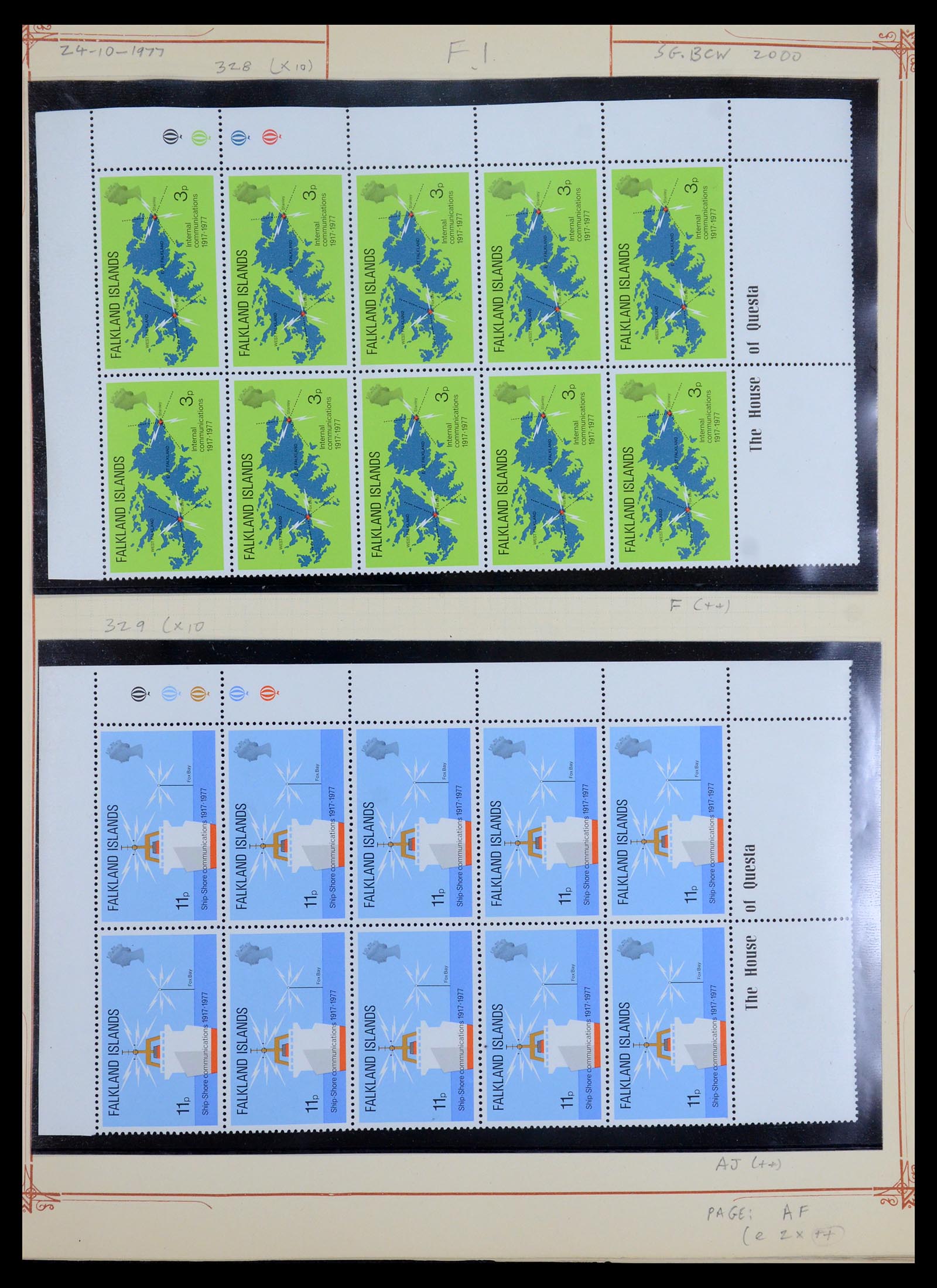 35396 005 - Postzegelverzameling 35396 Falkland eilanden 1972-1992.