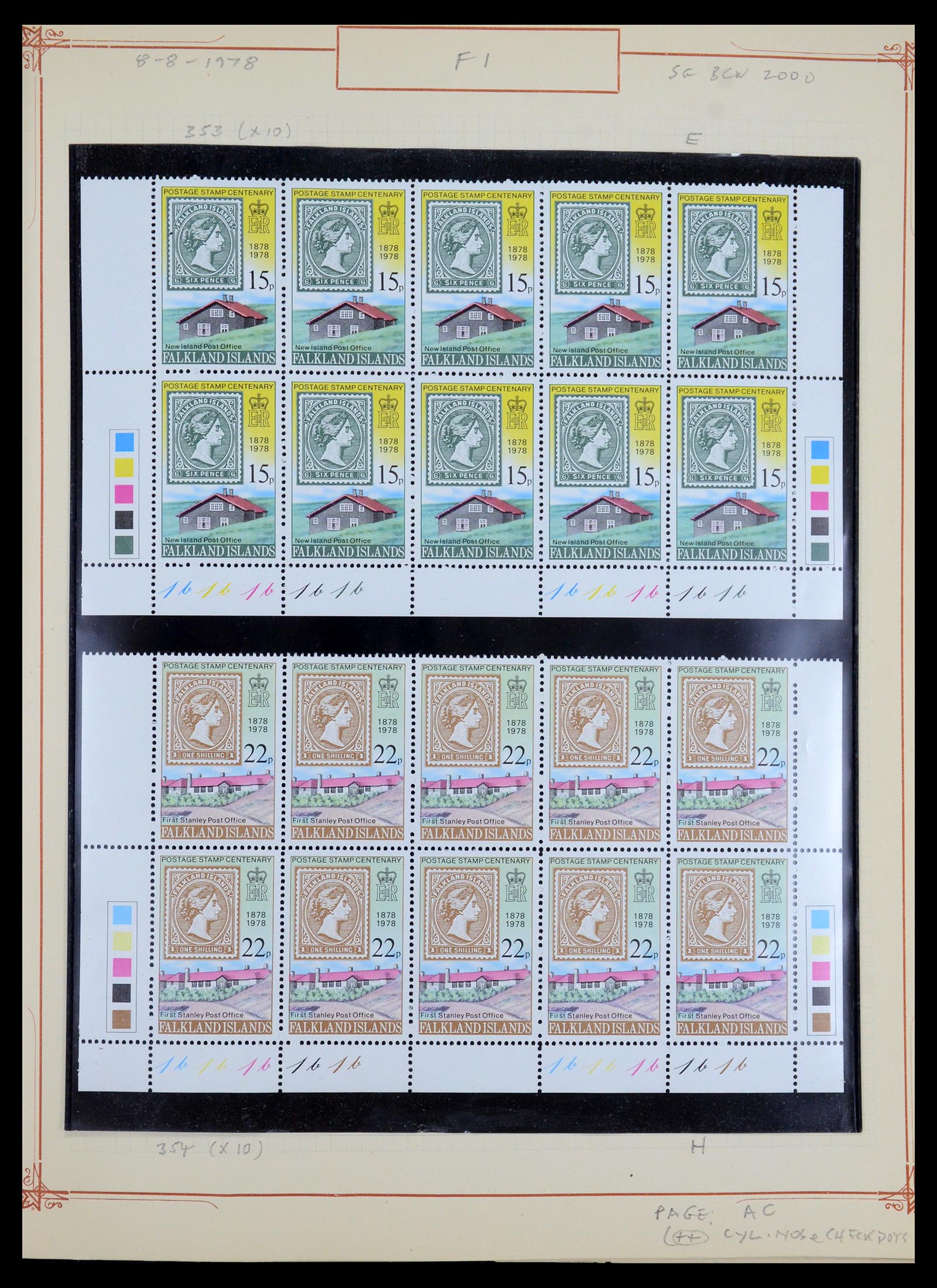 35396 010 - Postzegelverzameling 35396 Falkland eilanden 1972-1992.