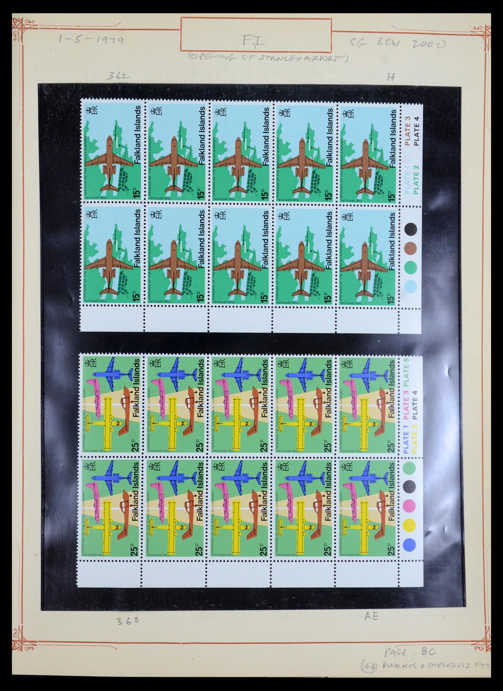35396 012 - Postzegelverzameling 35396 Falkland eilanden 1972-1992.