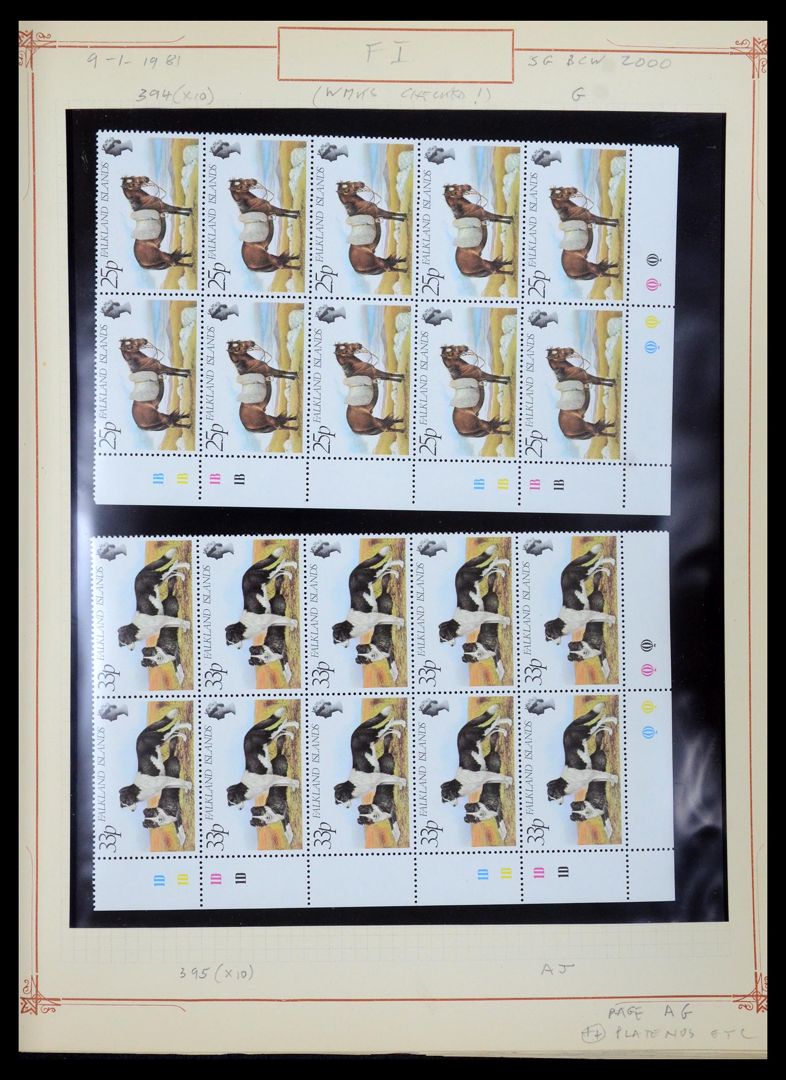 35396 021 - Postzegelverzameling 35396 Falkland eilanden 1972-1992.