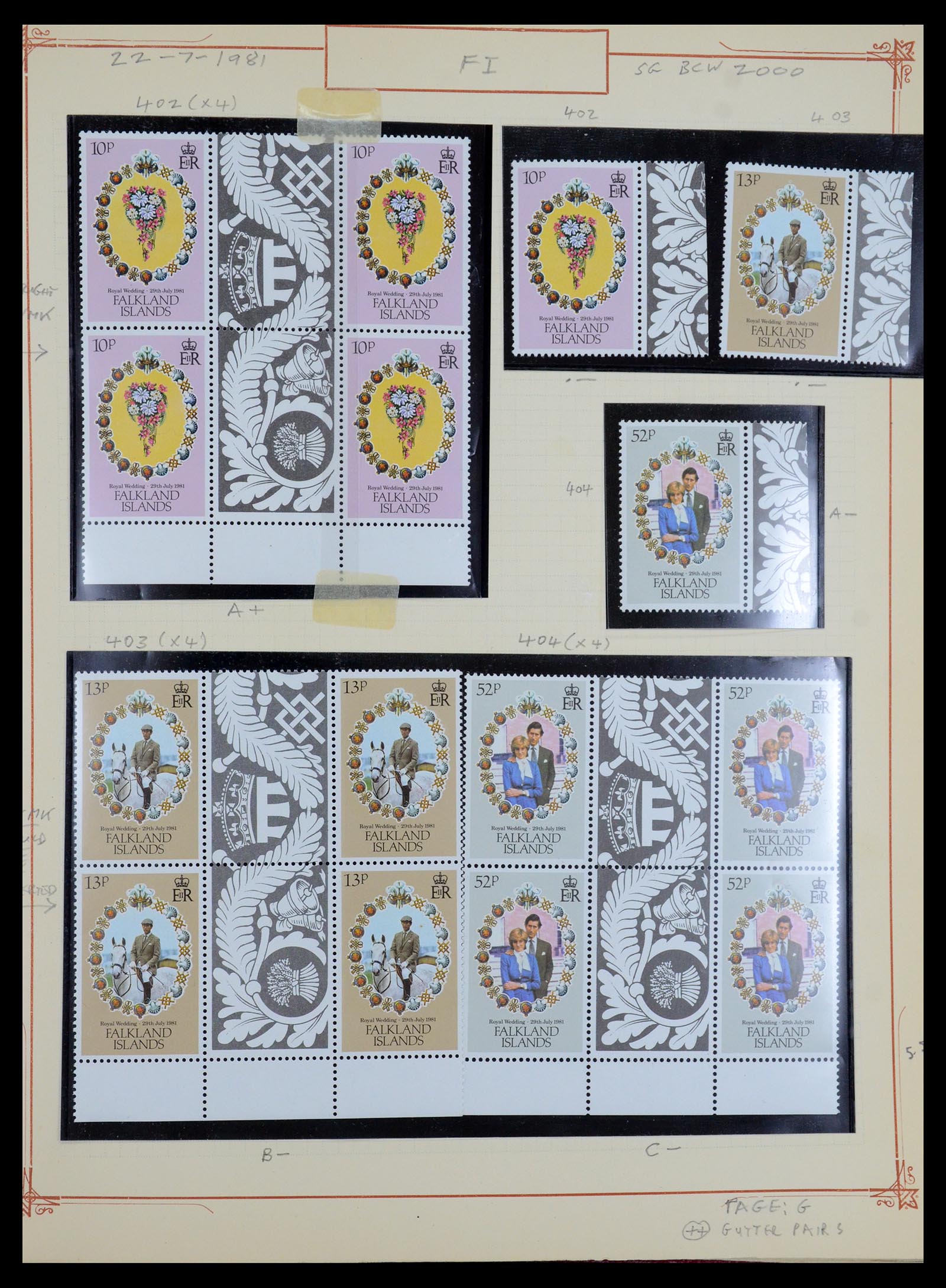 35396 025 - Postzegelverzameling 35396 Falkland eilanden 1972-1992.