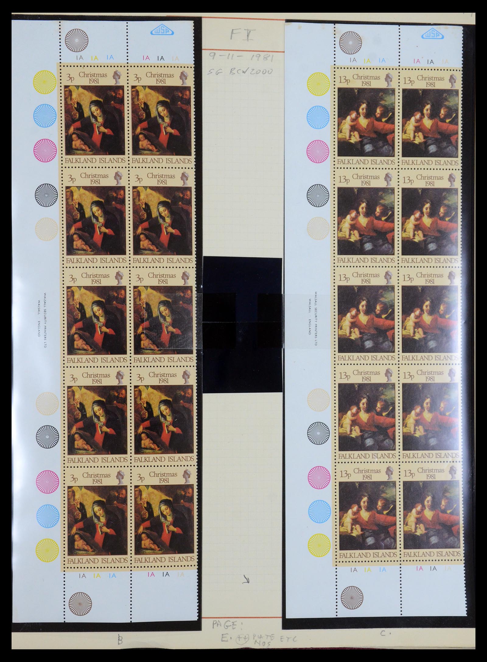 35396 028 - Postzegelverzameling 35396 Falkland eilanden 1972-1992.