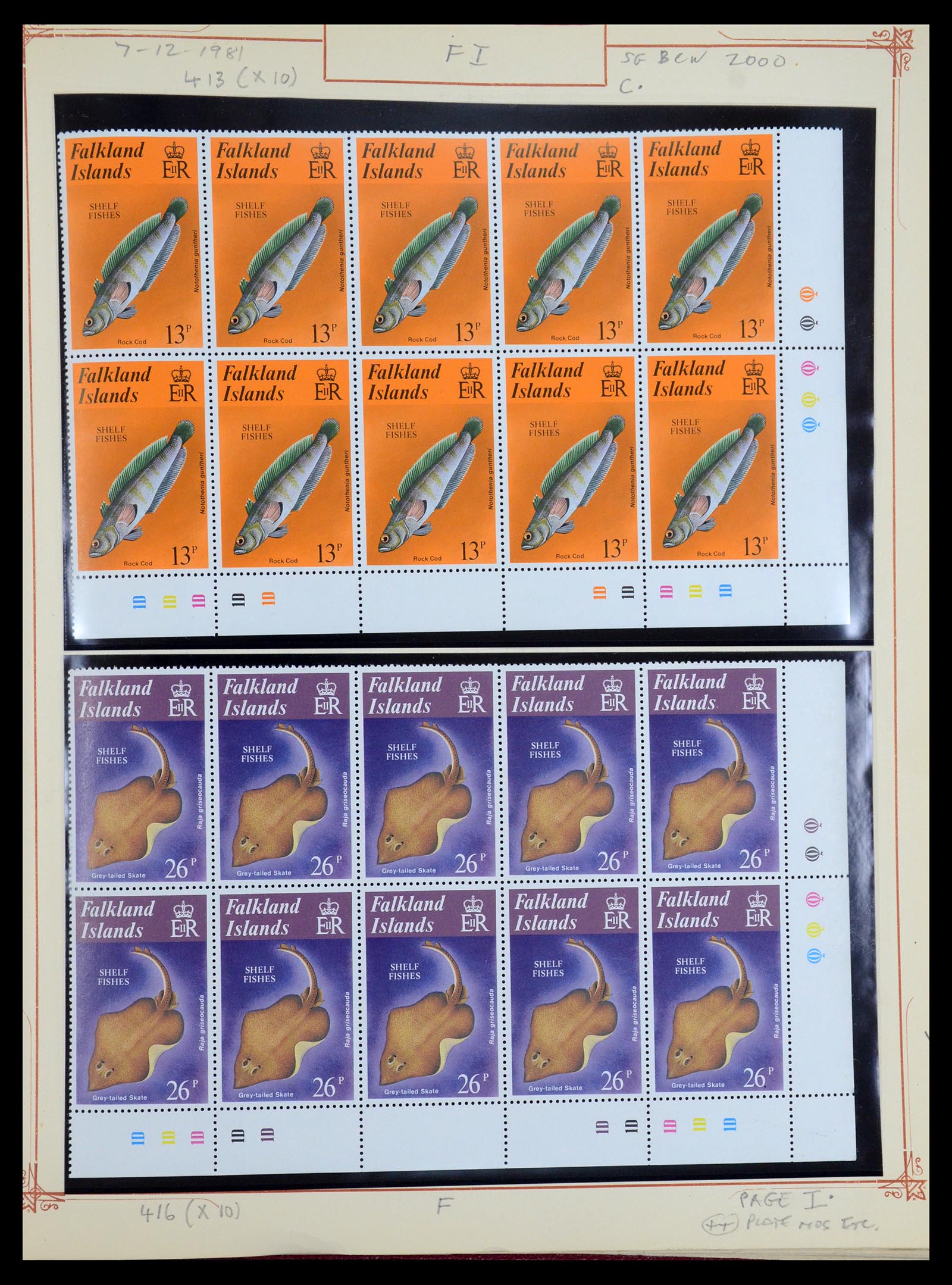 35396 031 - Postzegelverzameling 35396 Falkland eilanden 1972-1992.