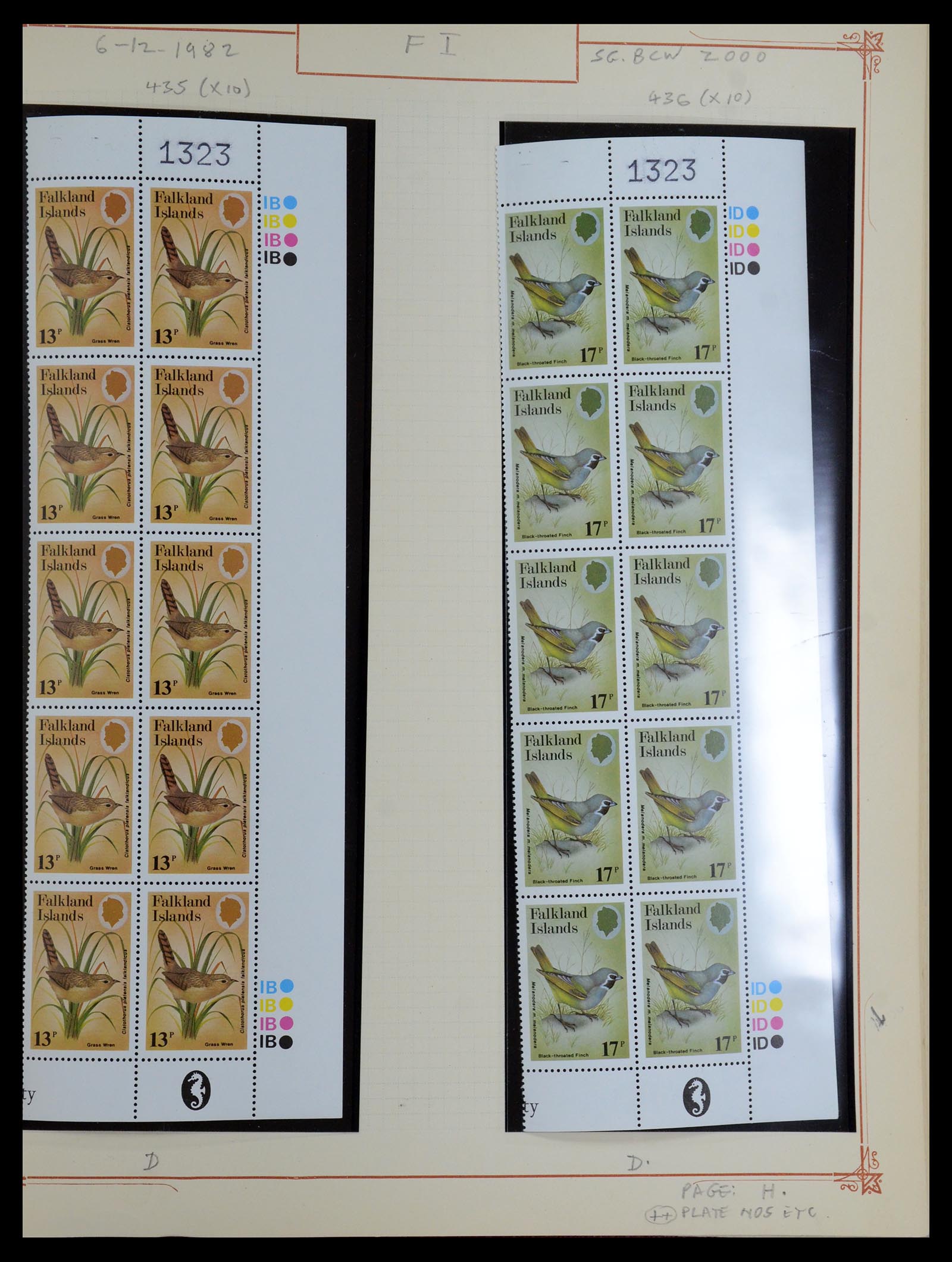 35396 041 - Postzegelverzameling 35396 Falkland eilanden 1972-1992.