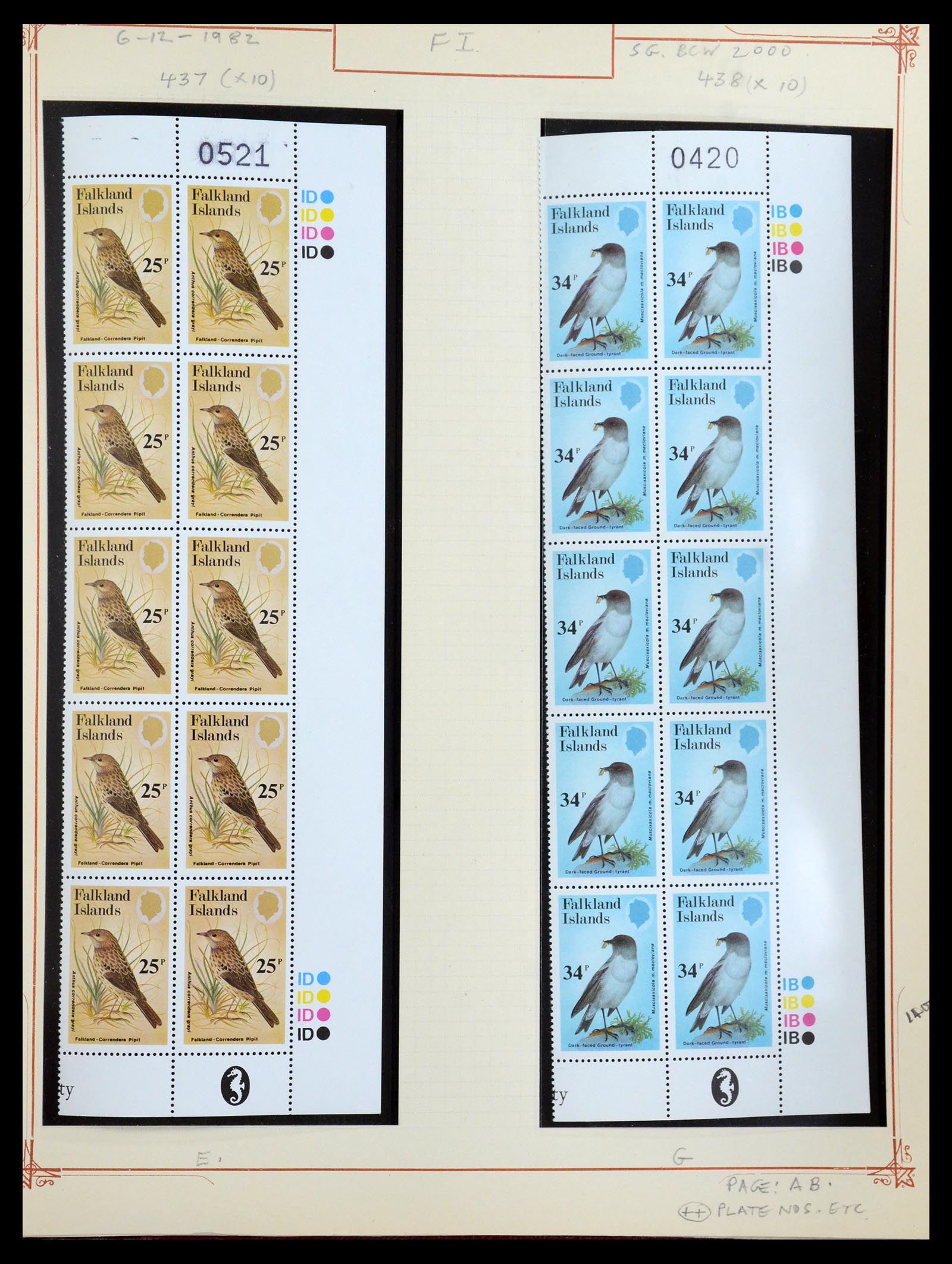 35396 042 - Postzegelverzameling 35396 Falkland eilanden 1972-1992.