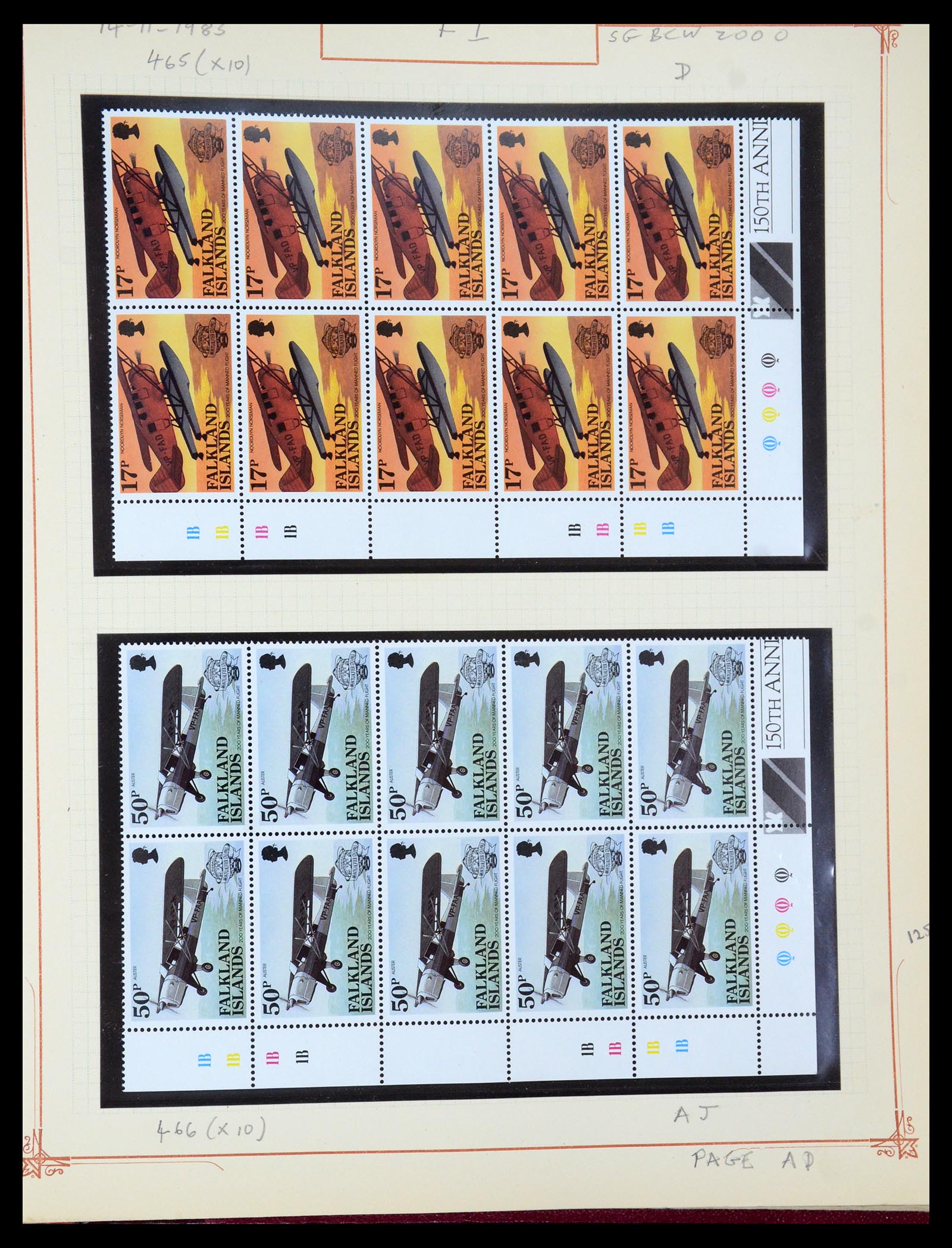 35396 051 - Postzegelverzameling 35396 Falkland eilanden 1972-1992.