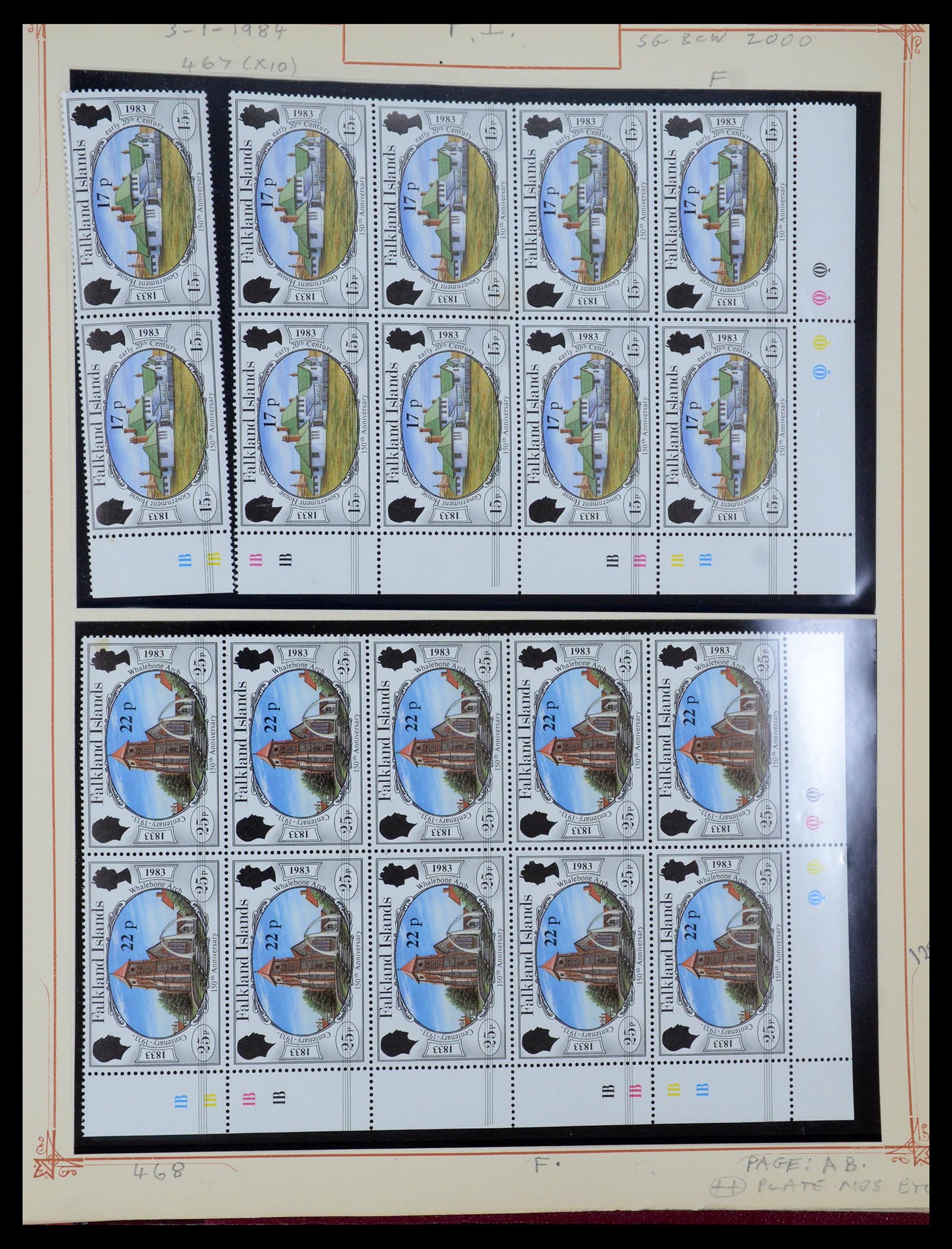 35396 052 - Postzegelverzameling 35396 Falkland eilanden 1972-1992.