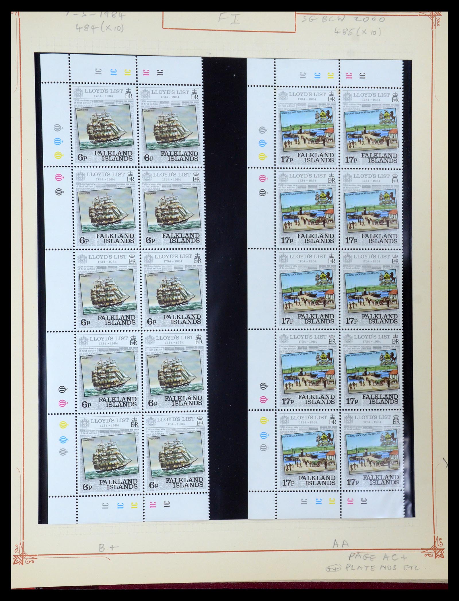 35396 055 - Postzegelverzameling 35396 Falkland eilanden 1972-1992.