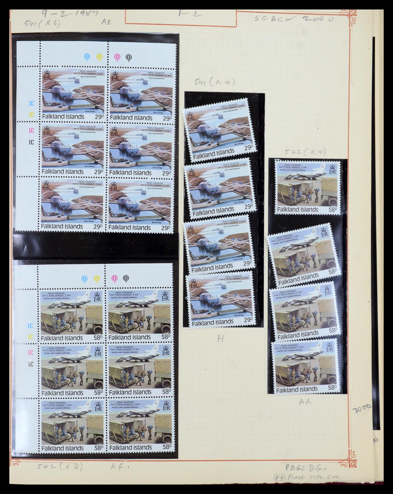 35396 084 - Postzegelverzameling 35396 Falkland eilanden 1972-1992.