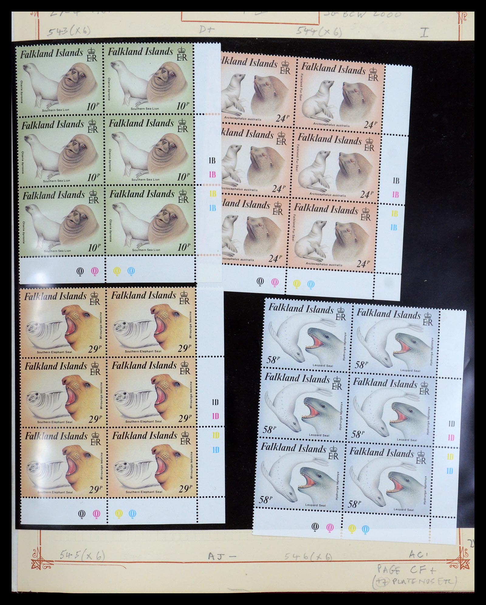 35396 085 - Postzegelverzameling 35396 Falkland eilanden 1972-1992.