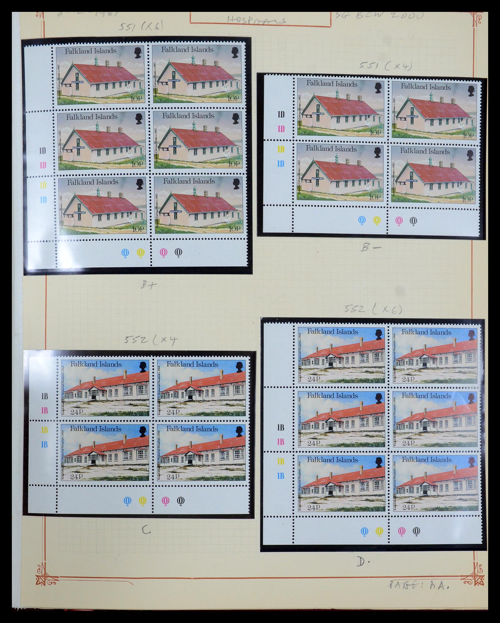 35396 089 - Postzegelverzameling 35396 Falkland eilanden 1972-1992.