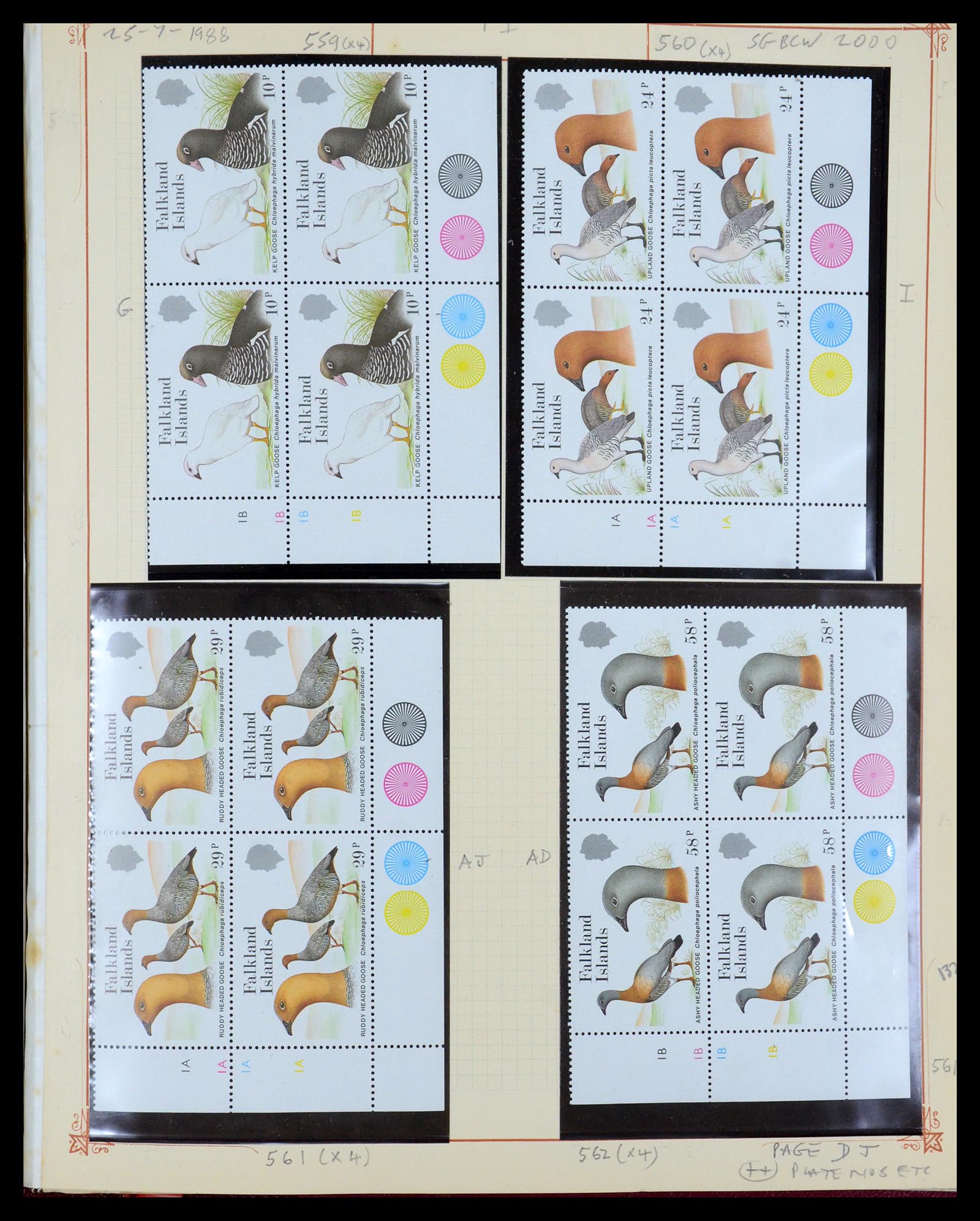 35396 097 - Postzegelverzameling 35396 Falkland eilanden 1972-1992.