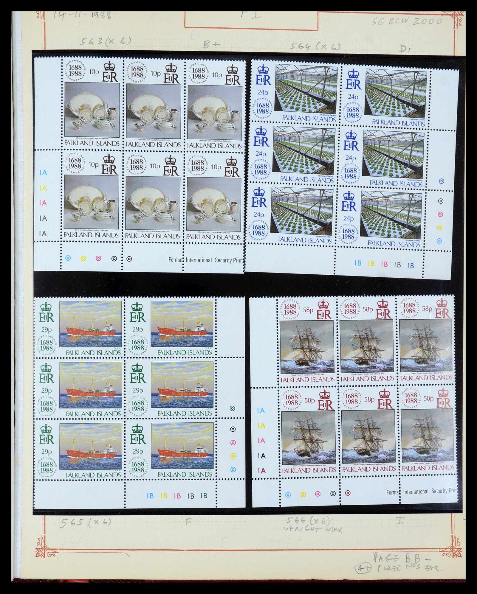35396 099 - Postzegelverzameling 35396 Falkland eilanden 1972-1992.