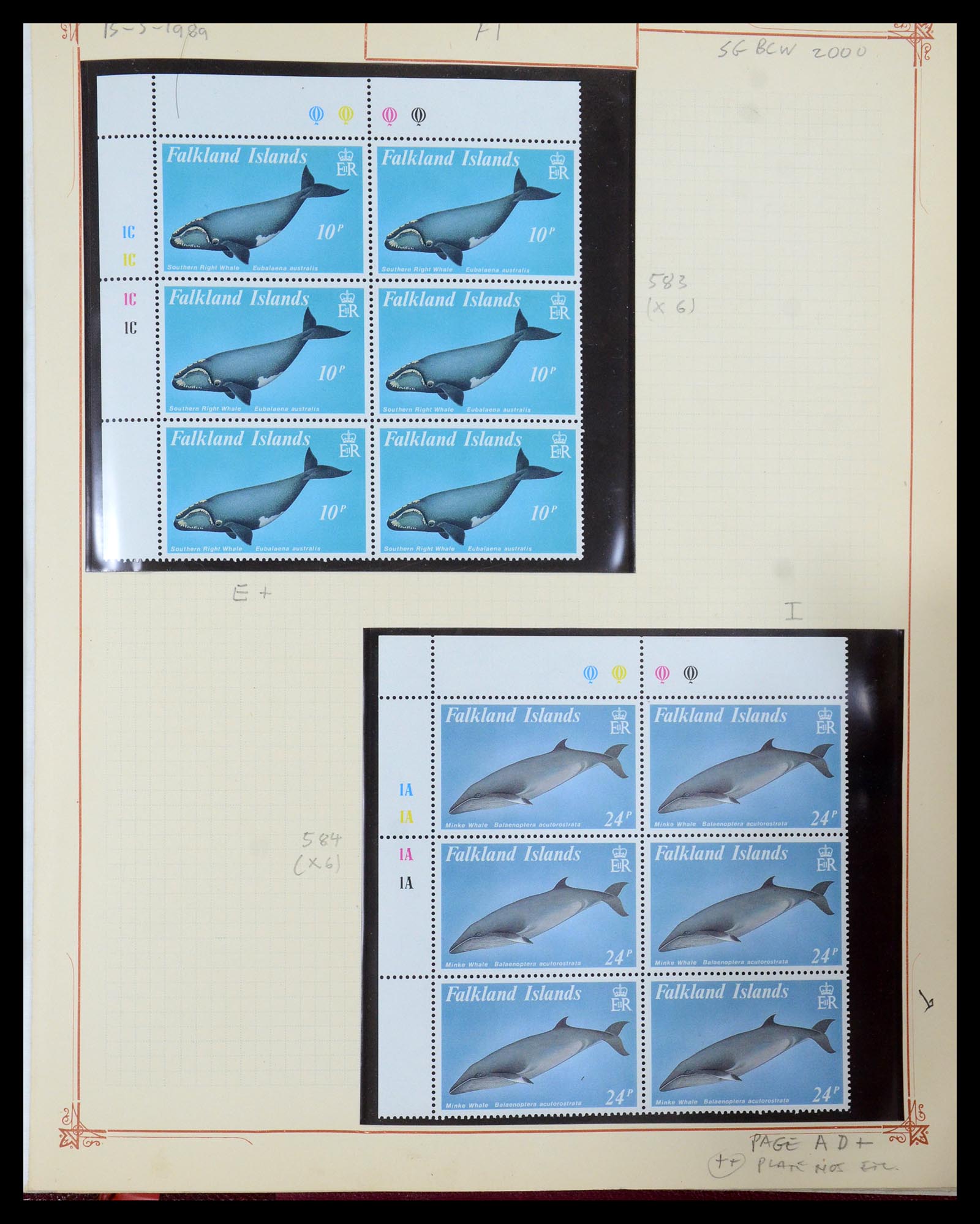 35396 104 - Postzegelverzameling 35396 Falkland eilanden 1972-1992.